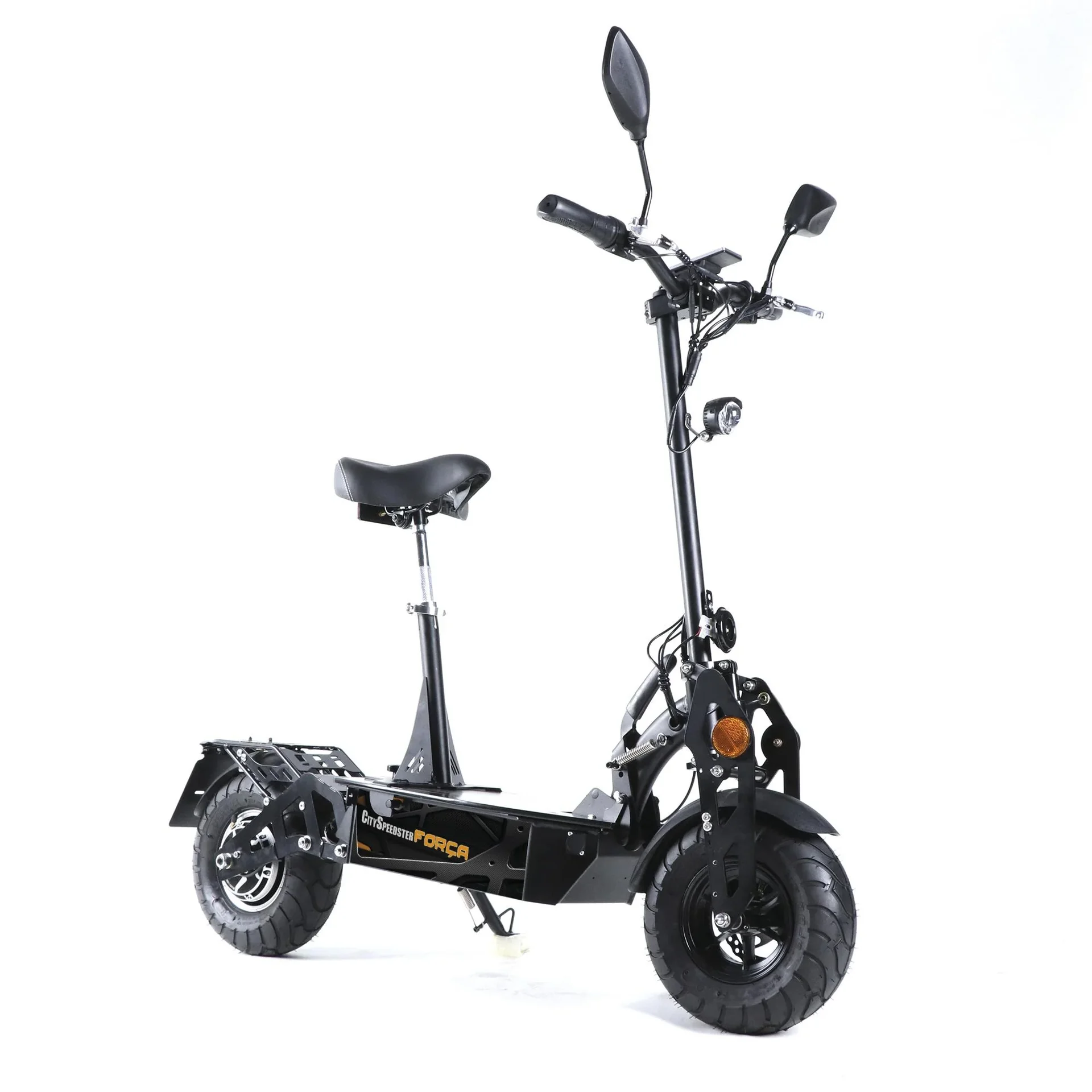 Elektro-Faltroller Speedster 45 km/h, 1000 Watt, inklusive Blinkanlage und Gepäckfach, Schwarz - 9