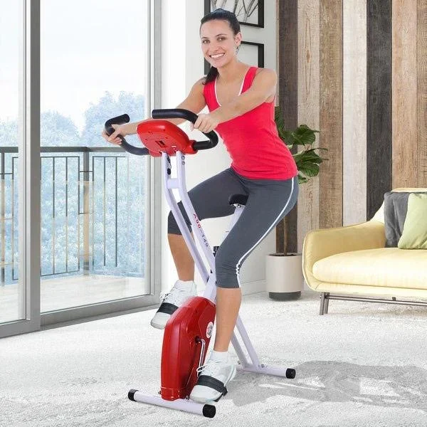 Hometrainer Zusammenklappbares Fitness-Rad - Stahl-Ergometer - 4