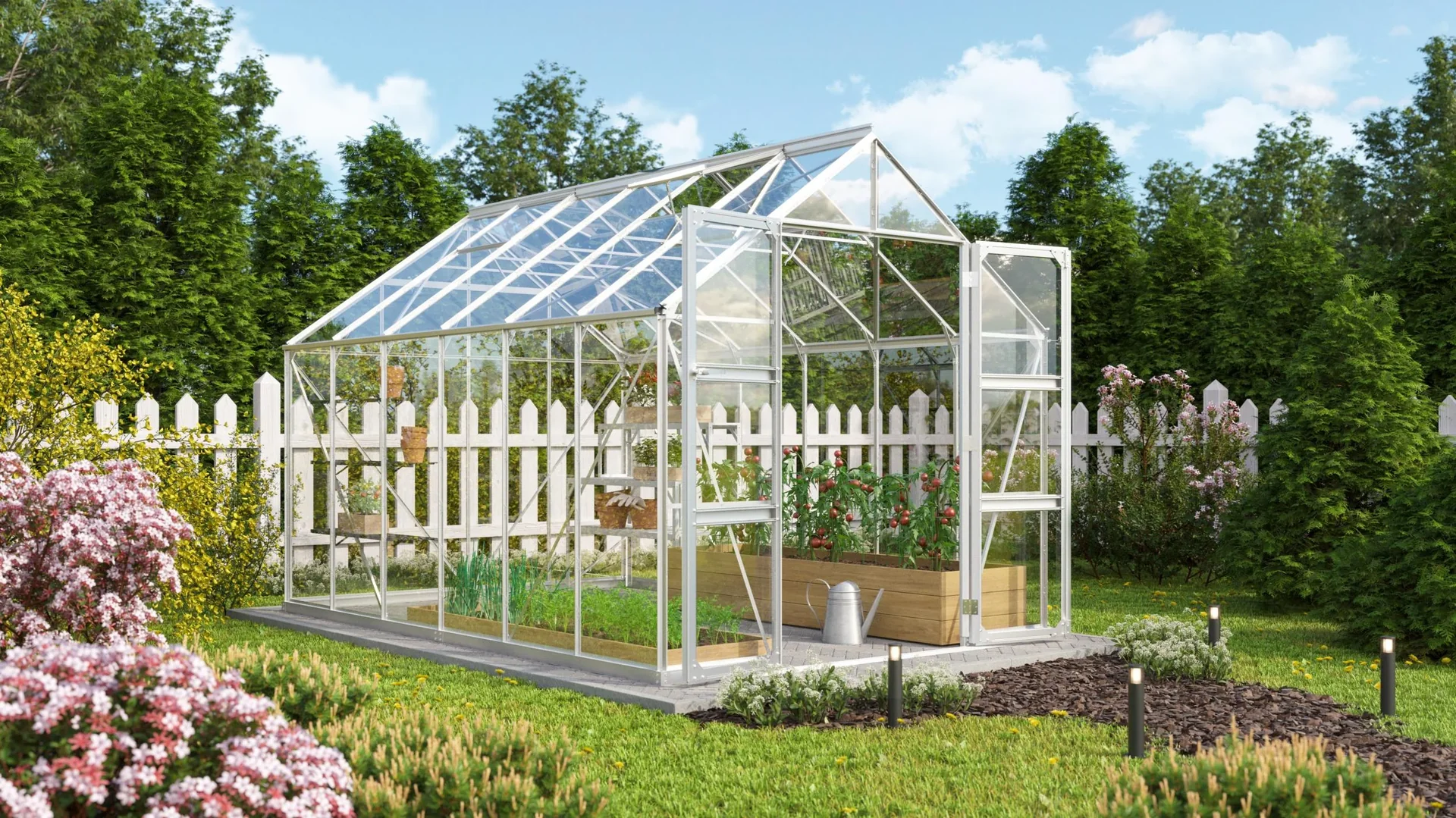 Gewächshaus Domus 9900 ESG alu - 0