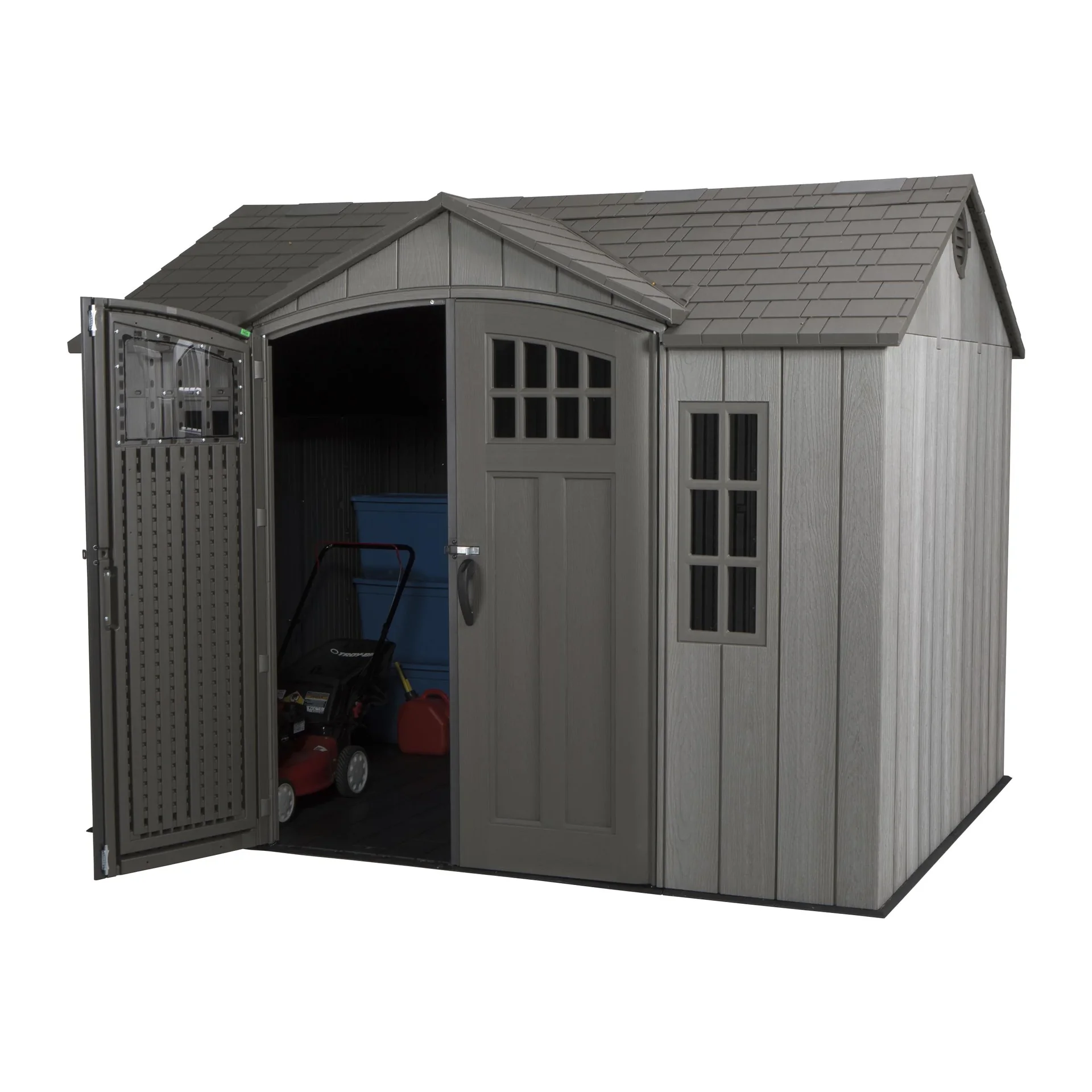 Kunststoff Gerätehaus Saturn dunkelgrau, 244 x 305 x 244 cm - 10