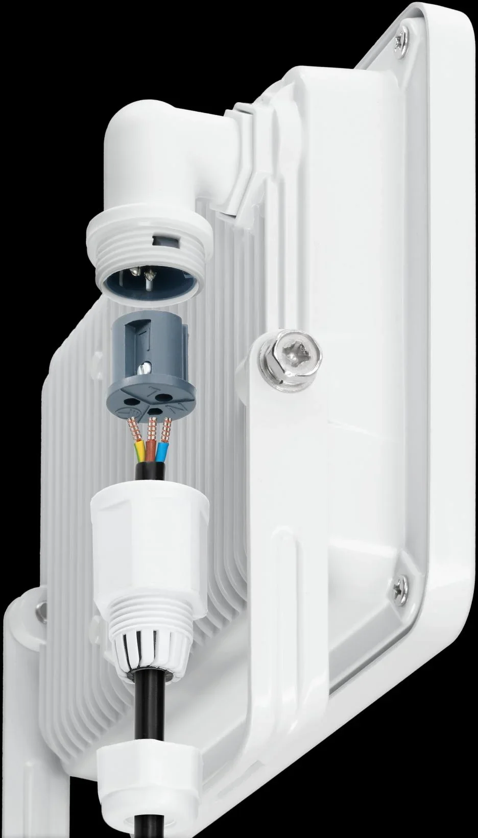 LED Außenstrahler mit Bewegungsmelder Weiß, 10 Watt - 850 Lumen - 1