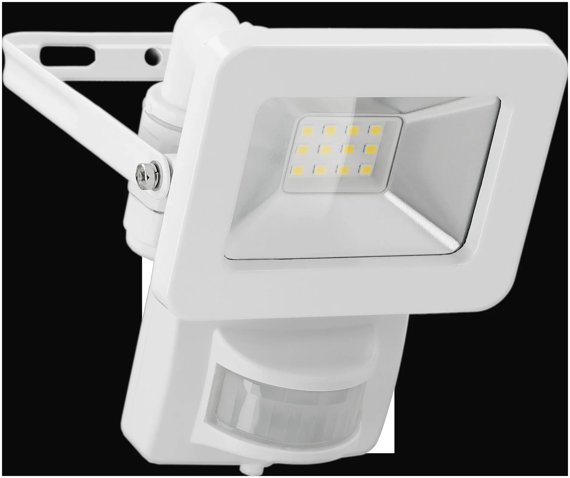 LED Außenstrahler mit Bewegungsmelder Weiß, 10 Watt - 850 Lumen - 2