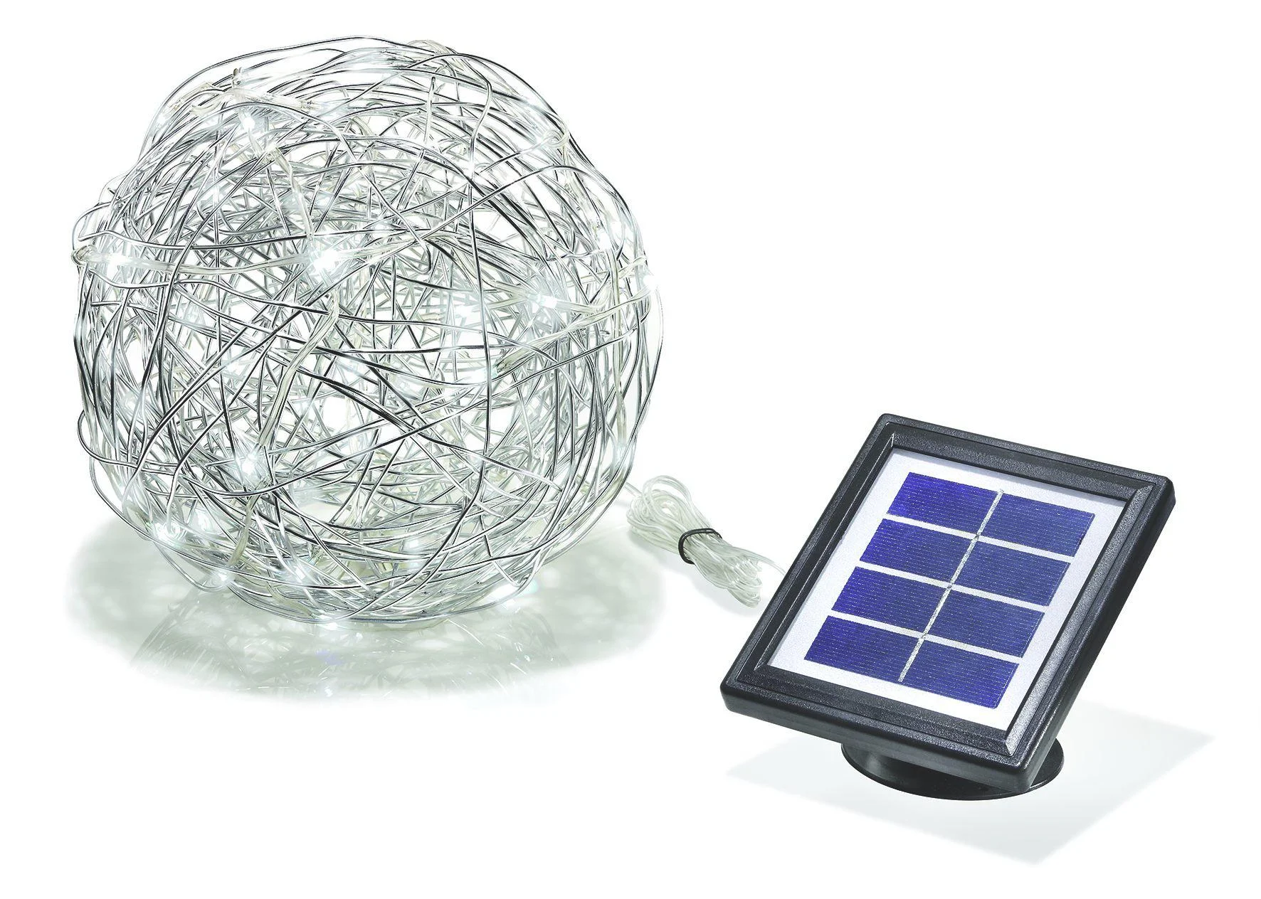 Solar LED Alu Wireball - 0