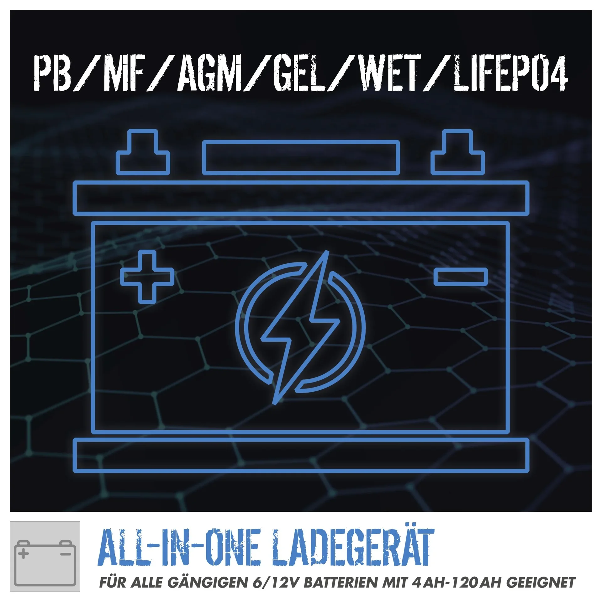 Automatik Batterieladegerät GAB 12V/6V-4A - 1