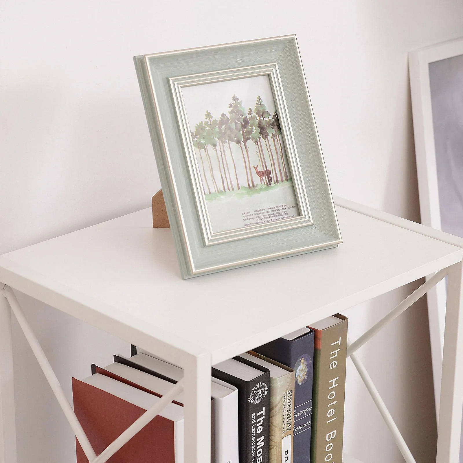 Standregal Bücherregal Aufbewahrungsregal Metall Weiß 40 x 35 x 72,5 cm - 3