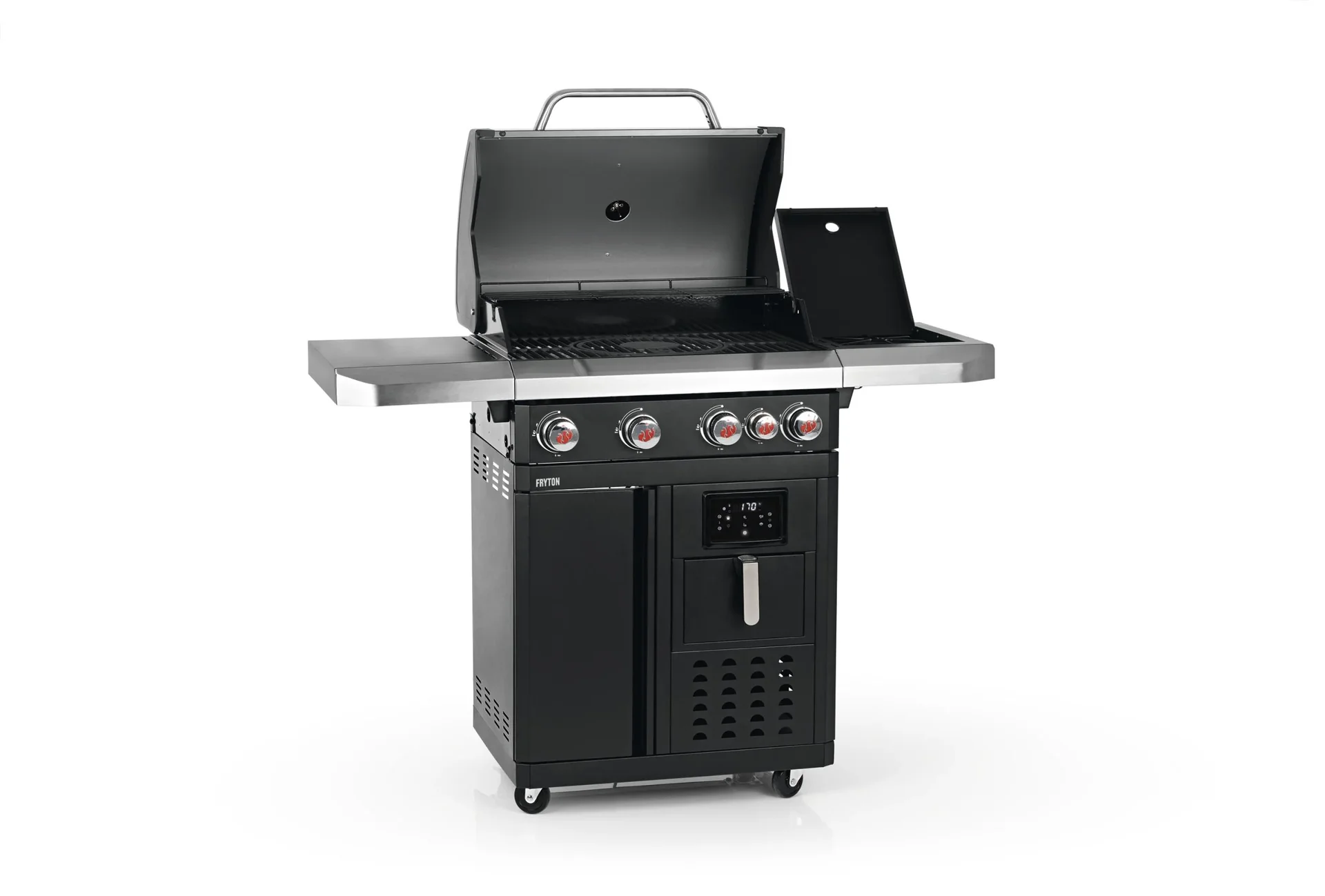 Gasgrill "Fryton 4.1 GG-II-492" Schwarz-Silber - 1