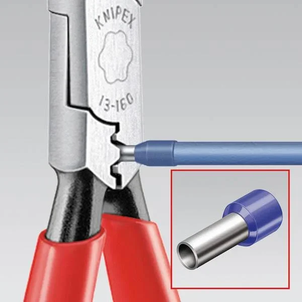 Verdrahtungszange, 160 mm mit 2 Komponenten-Griff - 1