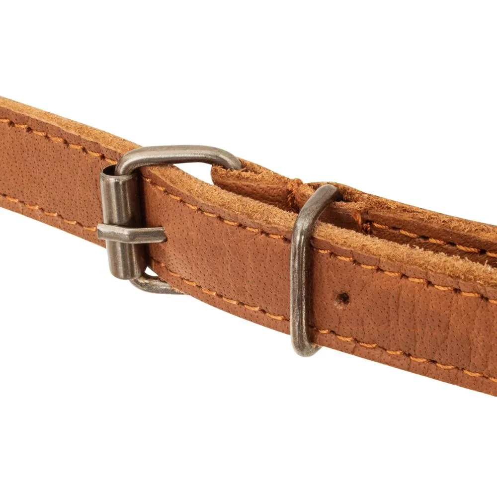 Büffelleder-Schürze mit gekreuztem Rückenband - 1