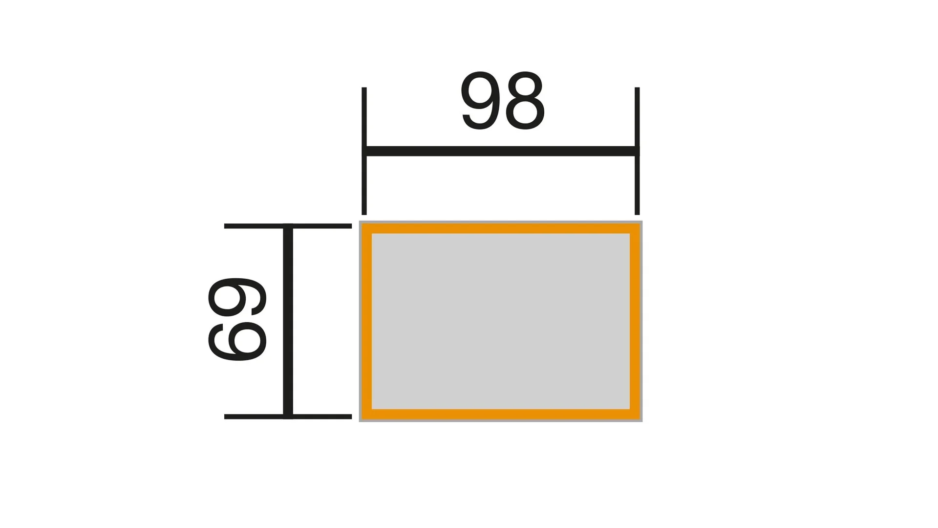 Element-Hochbeet Modular, Wandstärke 21 mm, anthr., 100 x 71 x 69 cm - 0