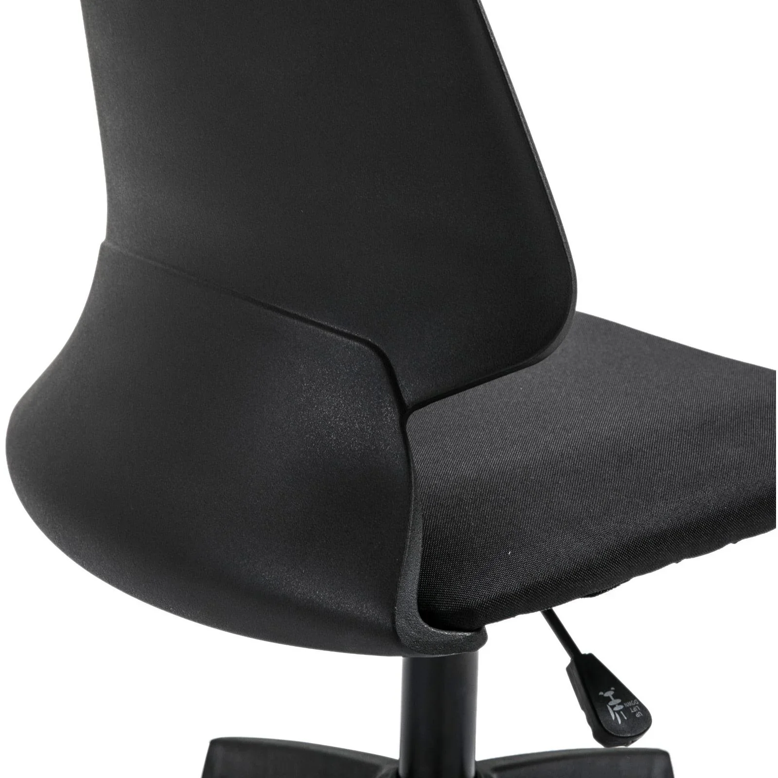 Drehstuhl Schreibtischstuhl rollbar höhenverstellbar ergonomisch gepolstert Leinen Schwarz 60 x 50 x (84 93) cm - 2