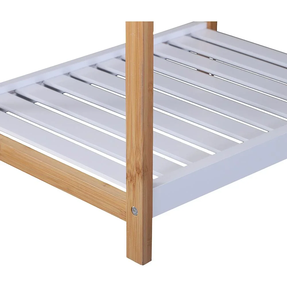 Küchenwagen rollbar Servierwagen Küchentrolley abnehmbare Topplatte 46 x 35 x 74,5 cm - 1