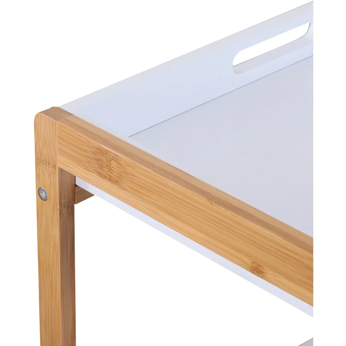 Küchenwagen rollbar Servierwagen Küchentrolley abnehmbare Topplatte 46 x 35 x 74,5 cm - 5