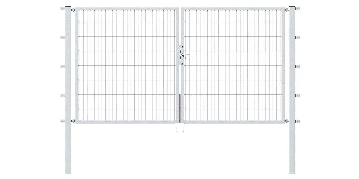 Doppeltor Flexo mit Zubehör, feuerverzinkt, Breite 400 cm, Höhe 100 cm, PF: 80x80 cm - 0
