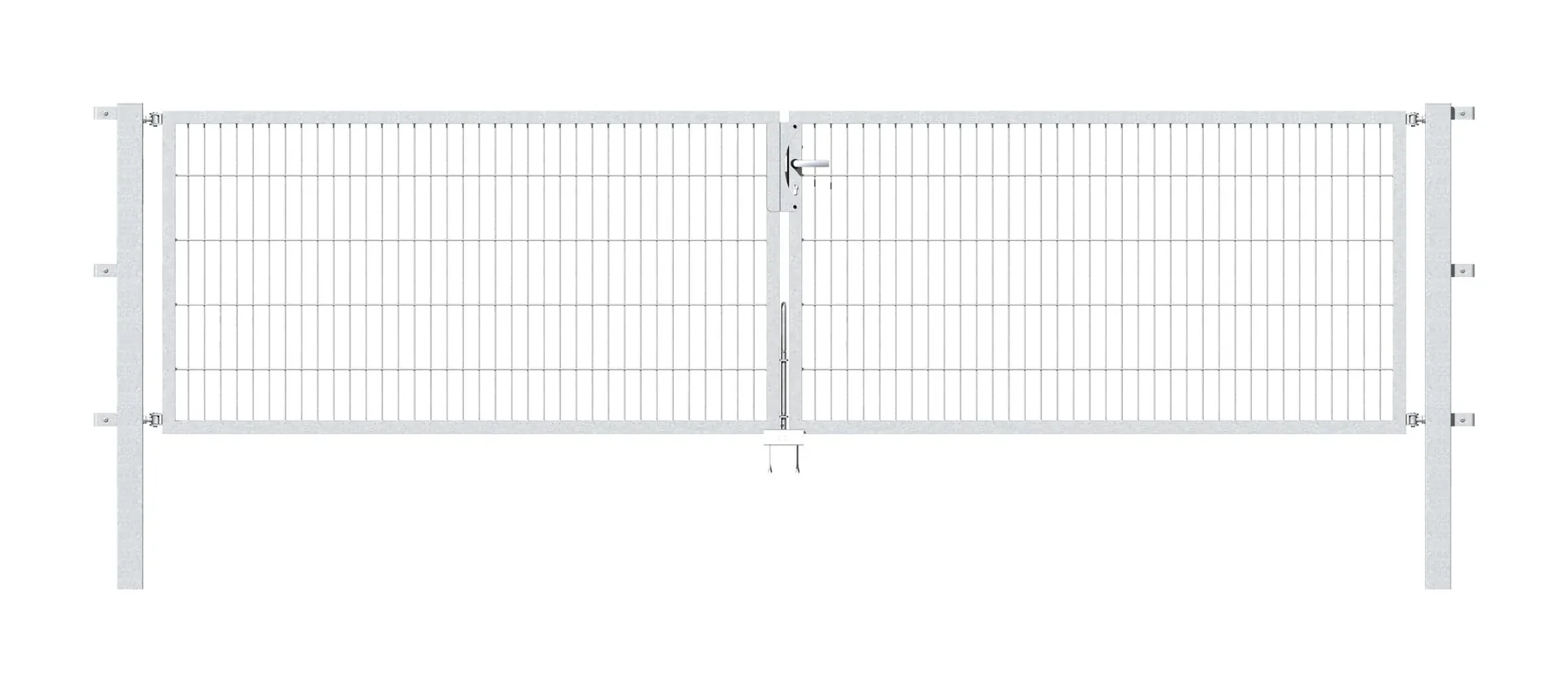 Doppeltor Flexo mit Zubehör, feuerverzinkt, Breite 400 cm, Höhe 100 cm, PF: 80x80 cm - 1