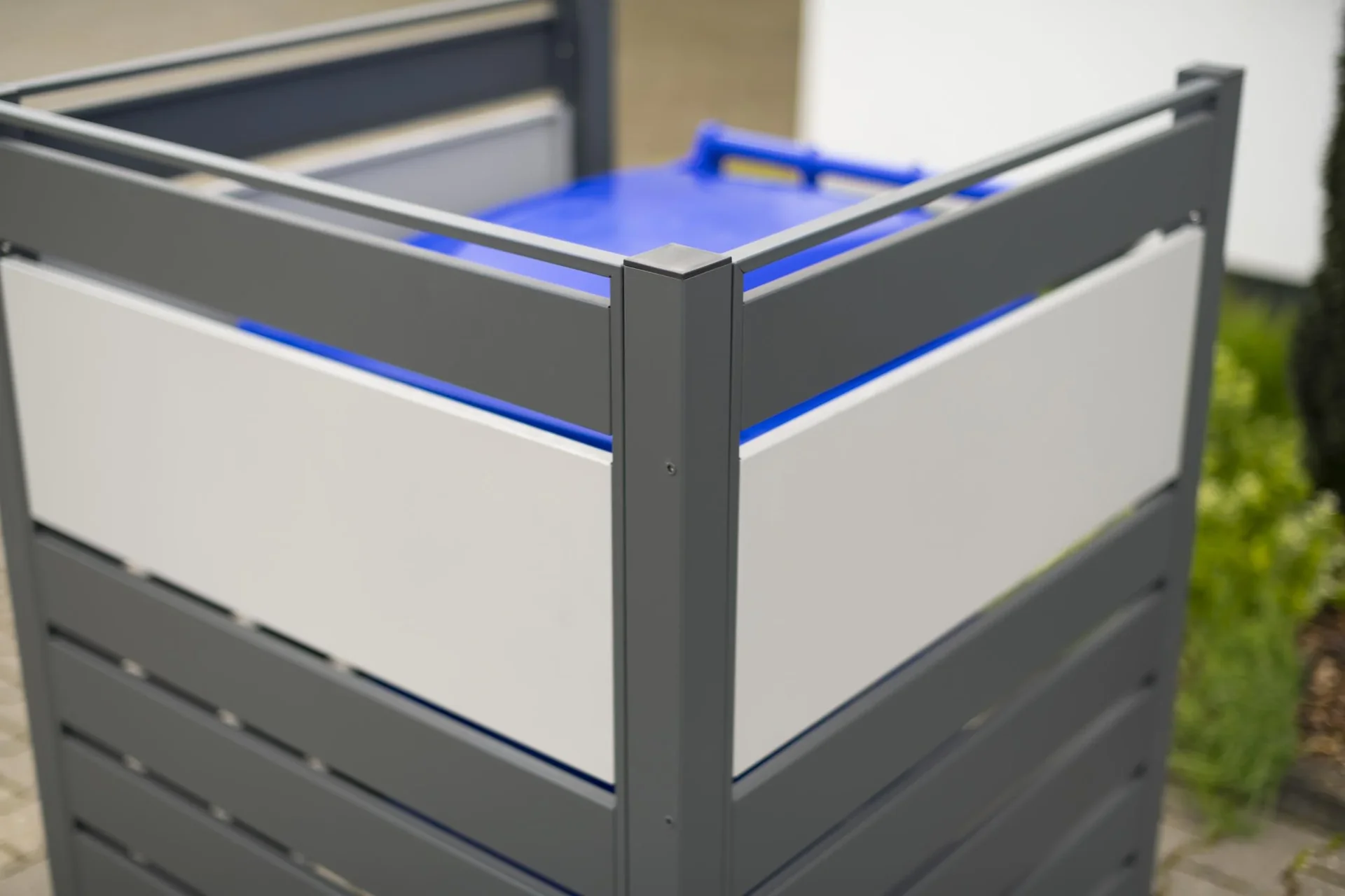 Mülltonnenverkleidung Planum 1er Box, 120 cm, anthrazit - 2