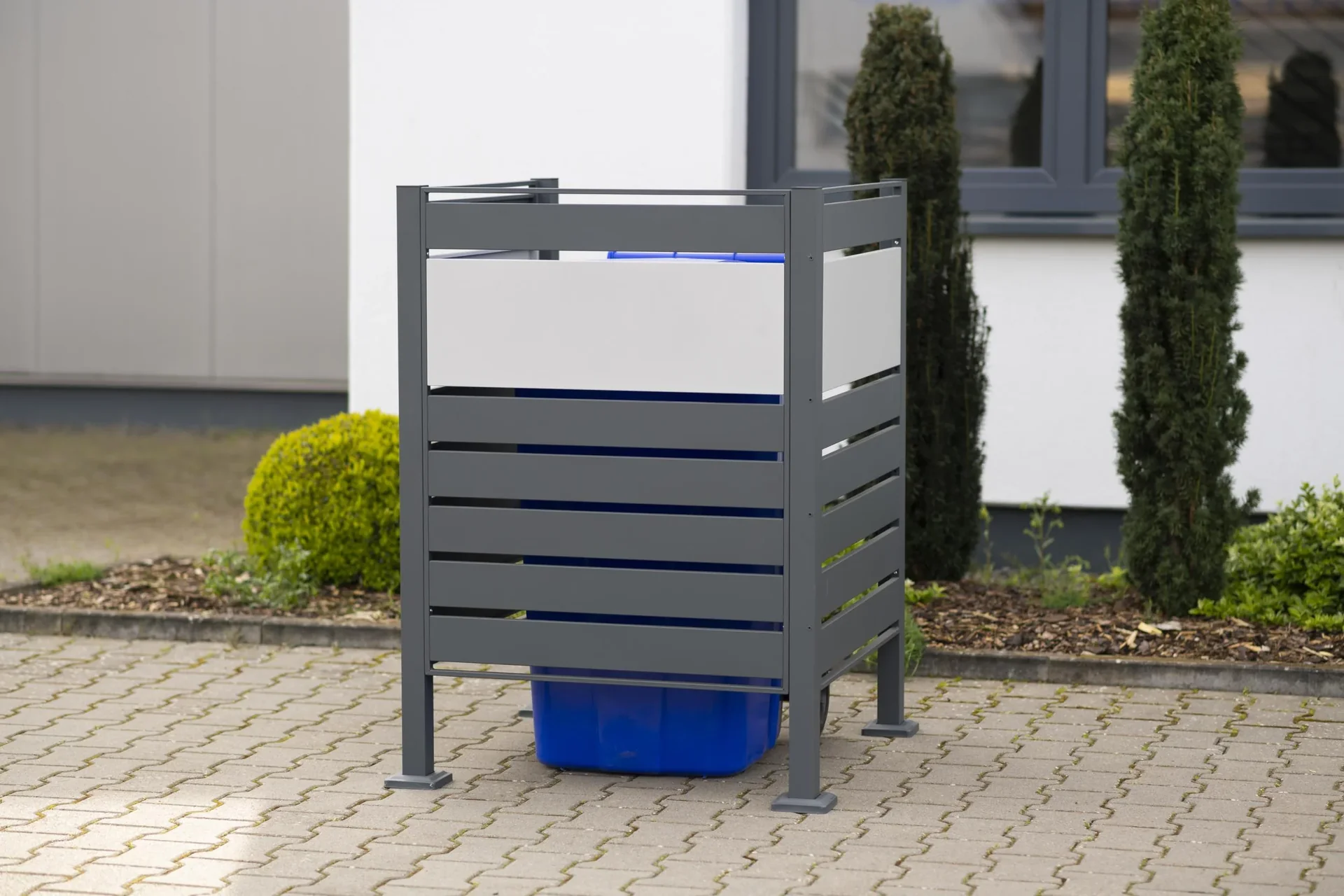 Mülltonnenverkleidung Planum 1er Box, 120 cm, anthrazit - 6