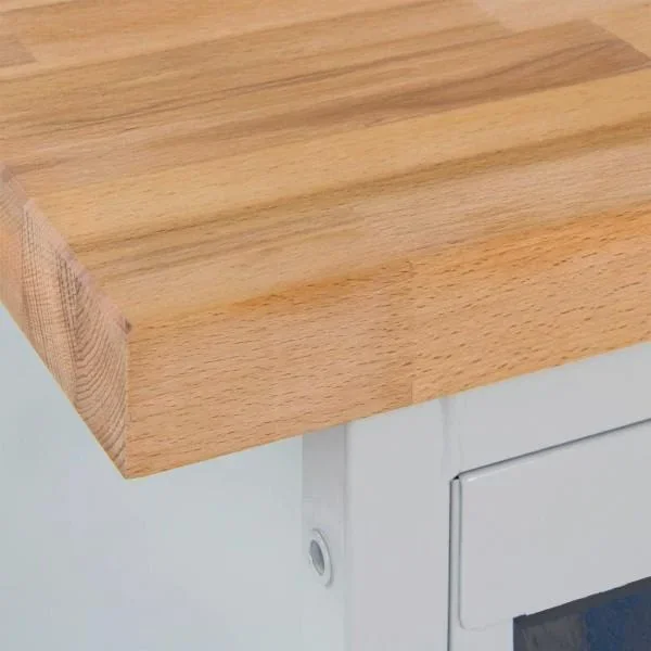 Tischwagen Etagenwagen RAL7035/7016 - 2 Schränke + 2 Fachboden, B1300xT600xH827mm - 2