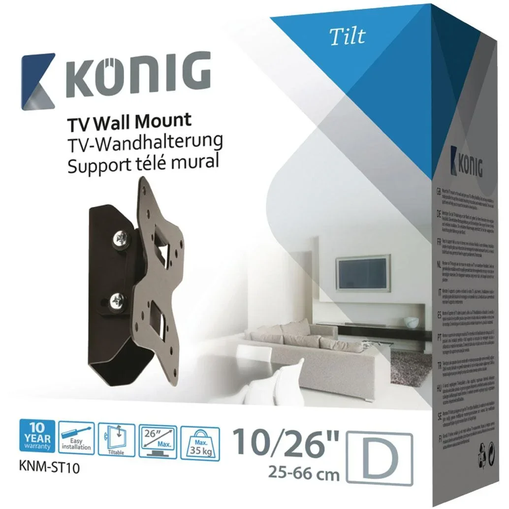 TV-Wandhalterung Neigung 10 - 26 " 35 kg - 0