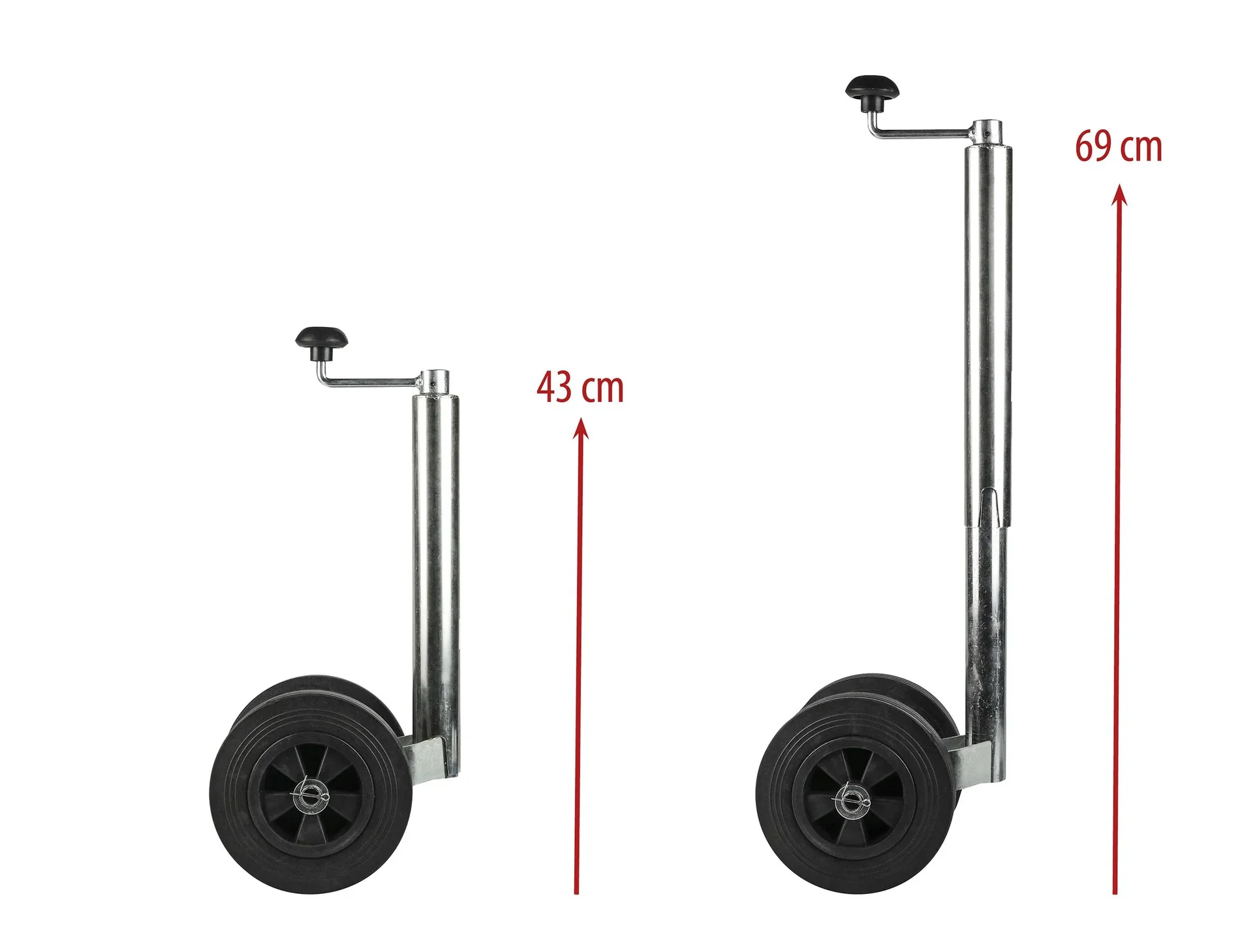 Doppelstützrad, Stützlast 150 kg - 0