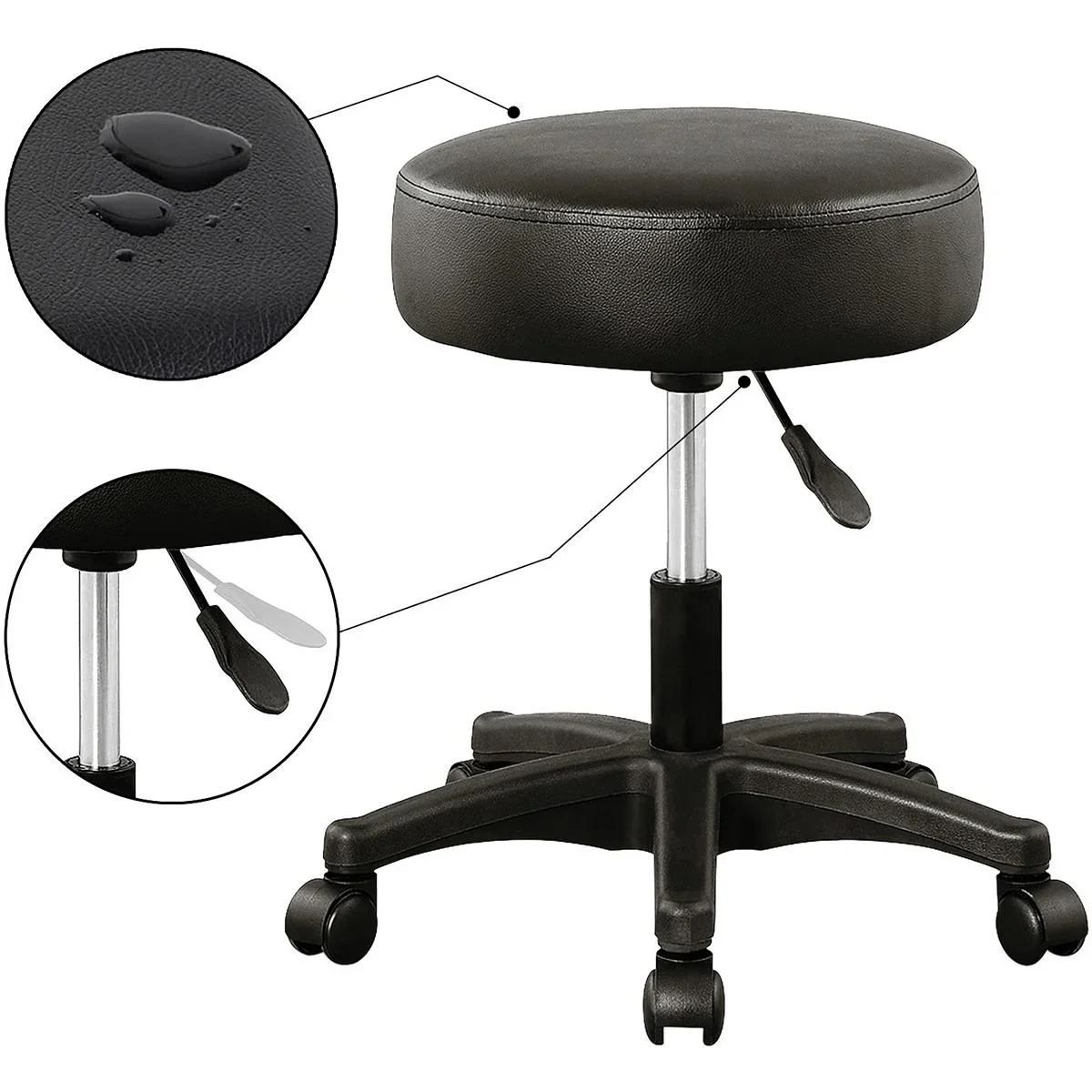 Hocker - drehbar und verstellbar - 0