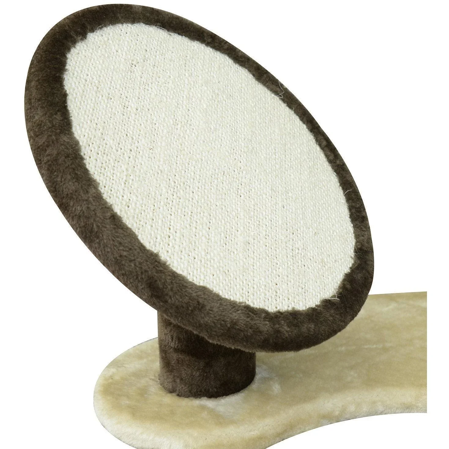 Katzenbaum Sisalsäulen 65x50x153 cm creme-kaffebraun - 6