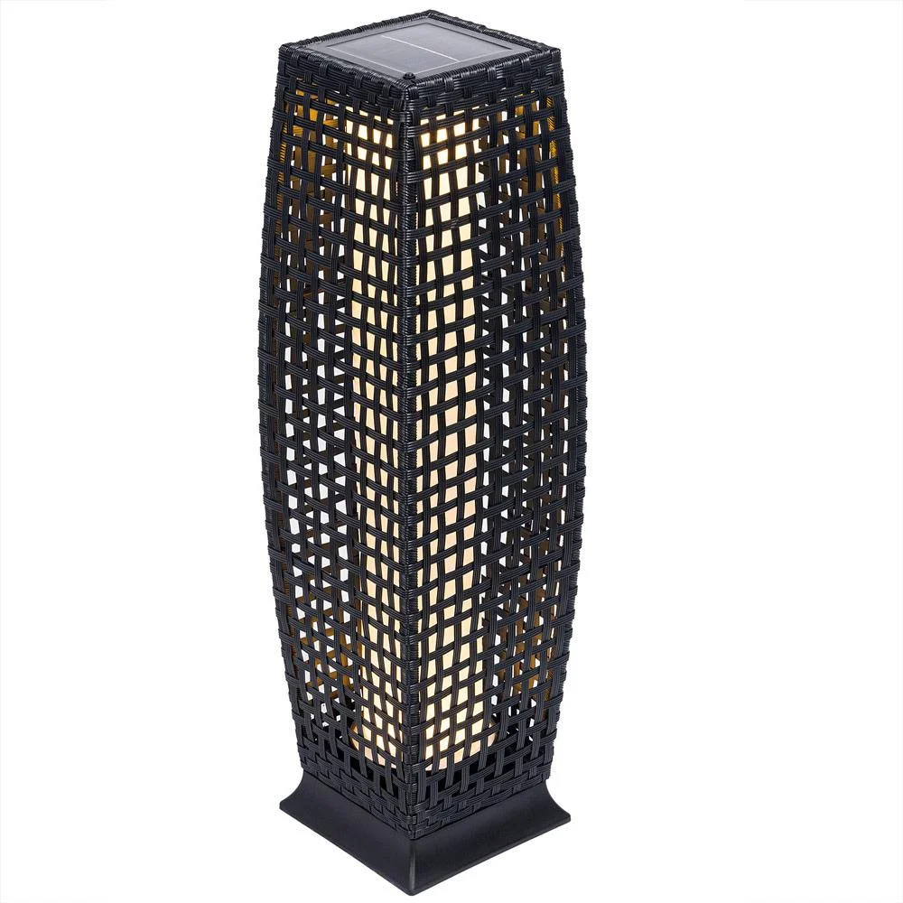 Solar-Gartenleuchte Polyrotan 25 LED 80cm - 2