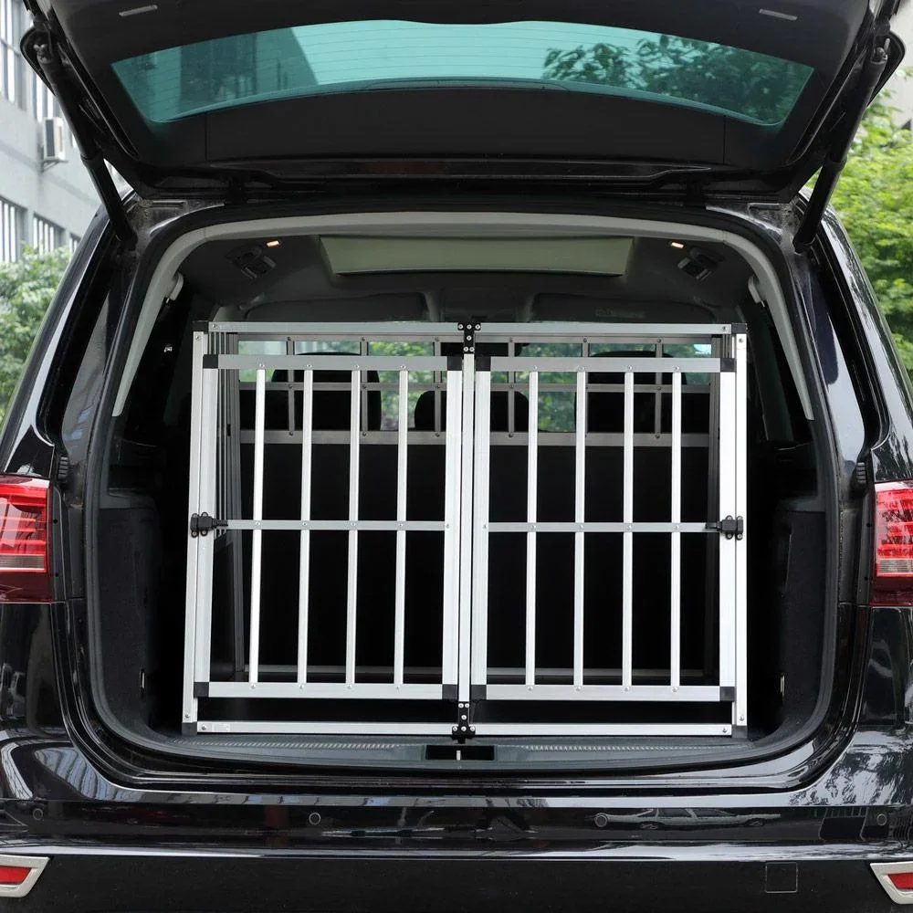 Hundetransportbox XXL 97x90x70cm Aluminium - 2