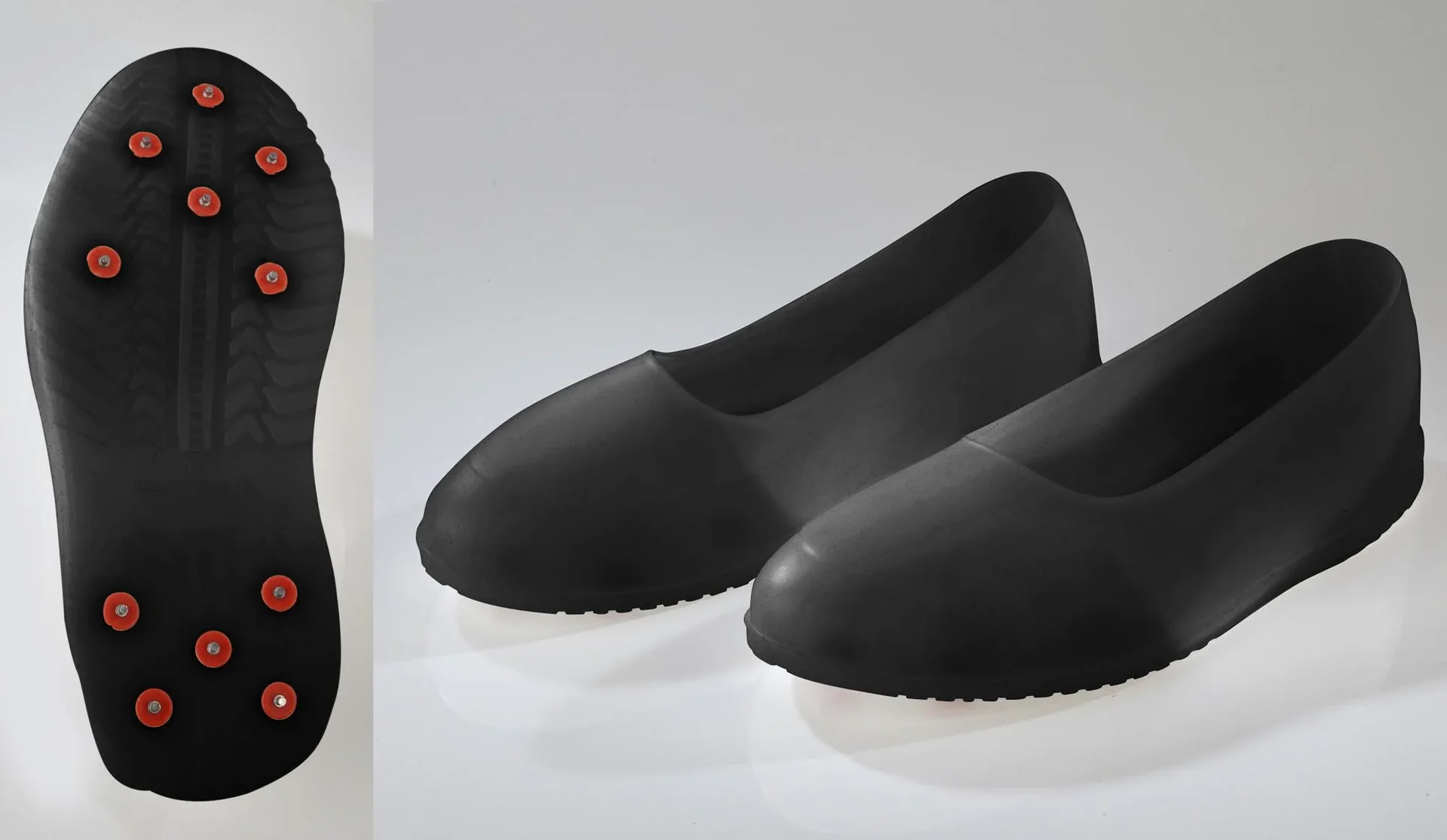 Silikon Gleitschutzschuhe mit Spikes, Gr. XXL/ 44 - 45 - 3
