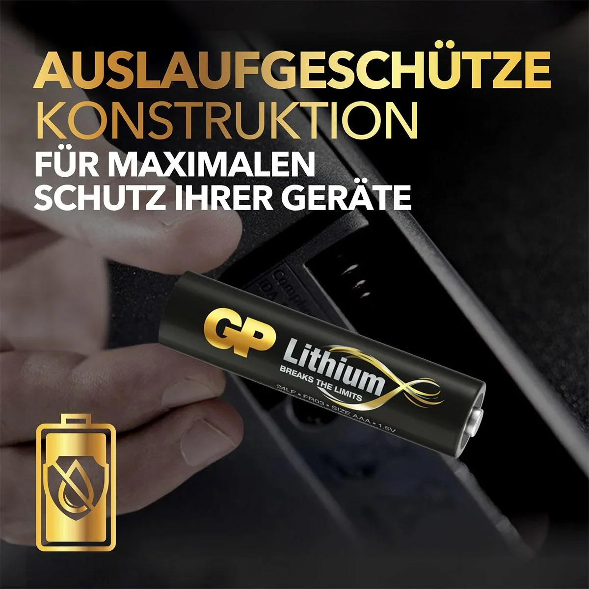 Lithium Primary Micro (AAA) Batterien - 4 Stück - 9