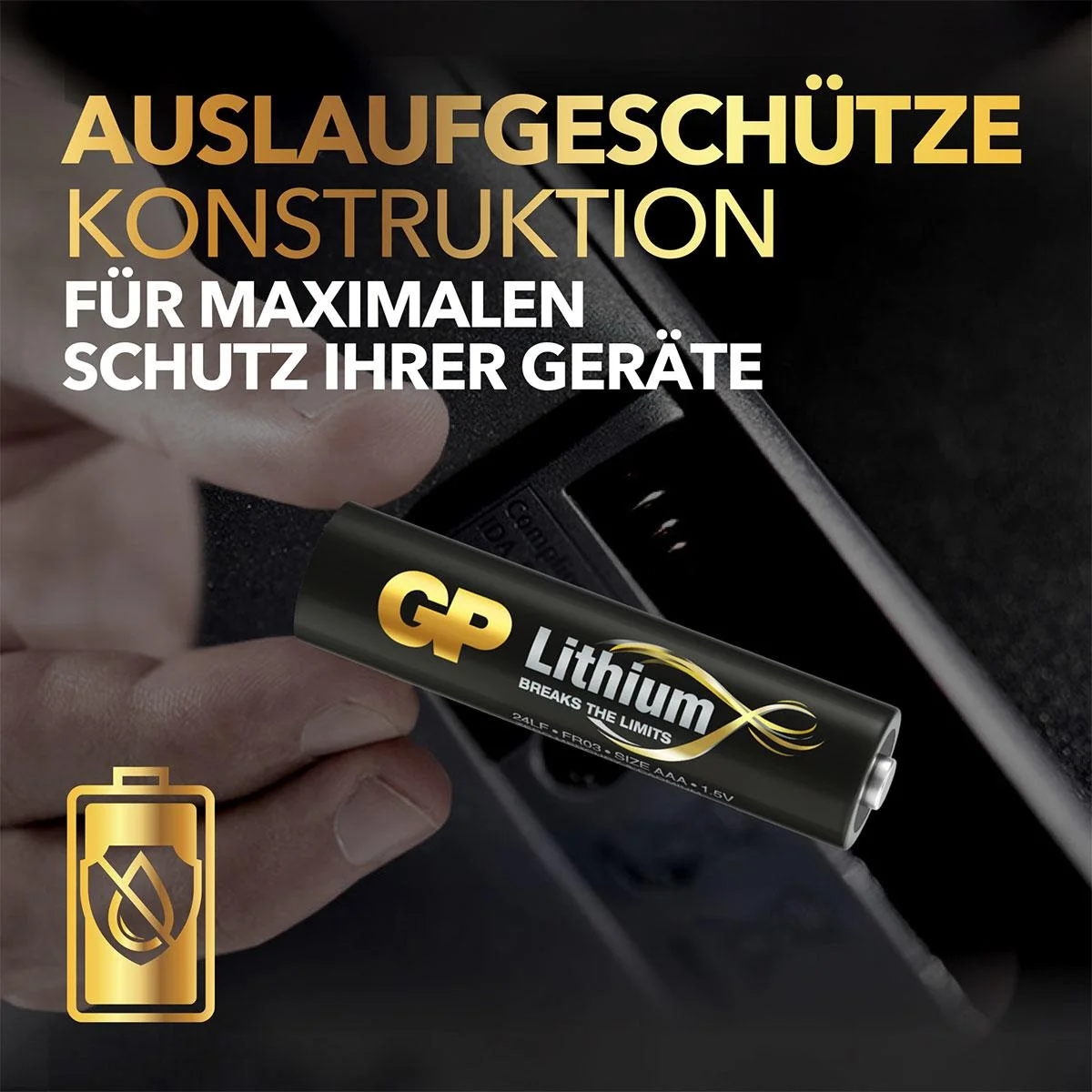 Lithium Primary Micro (AAA) Batterien - 4 Stück - 9