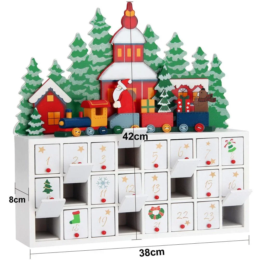 Adventskalender quer mit Fächern zum Selbstbefüllen - 3