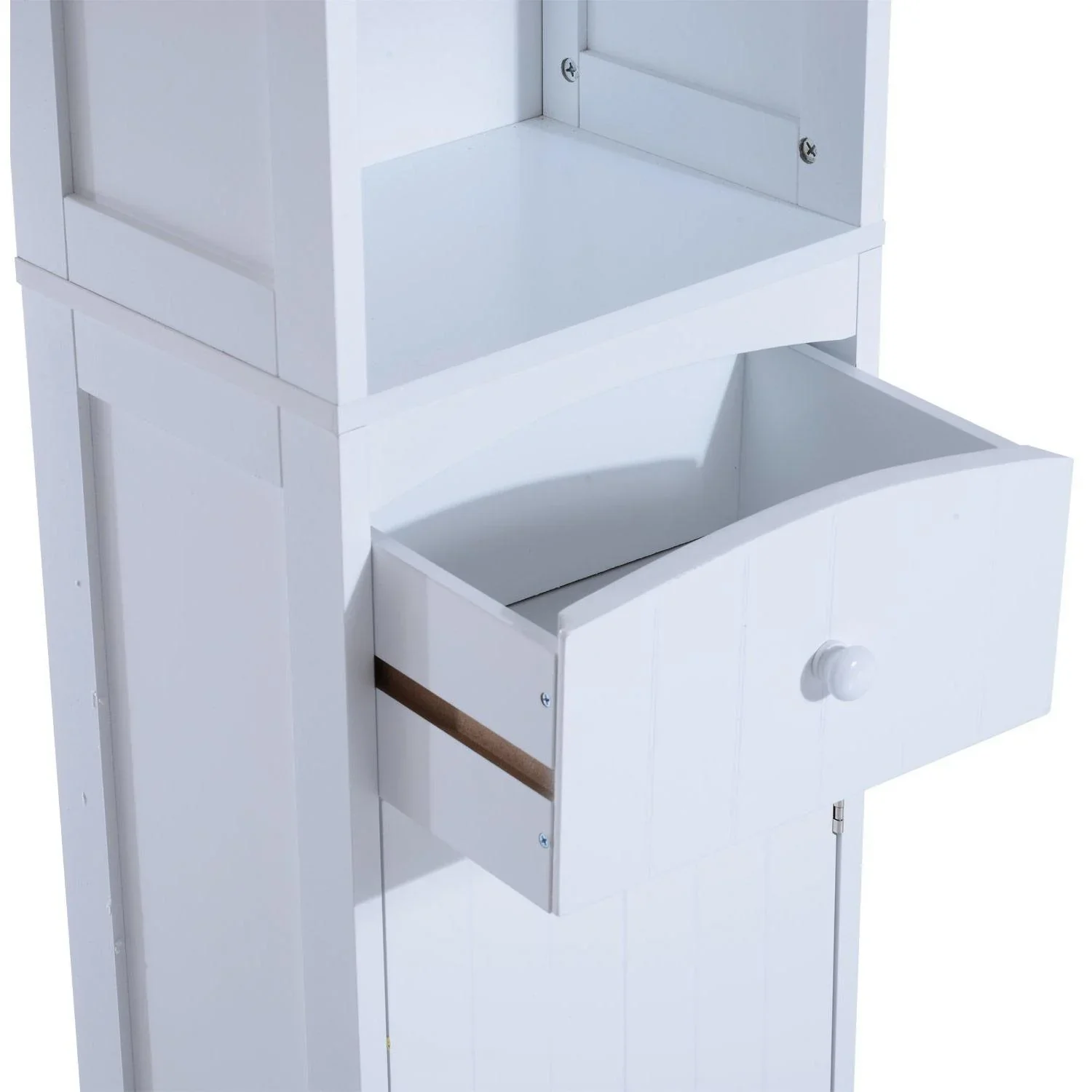 Badschrank 34x24x170cm Badezimmerschrank Badregal - 1