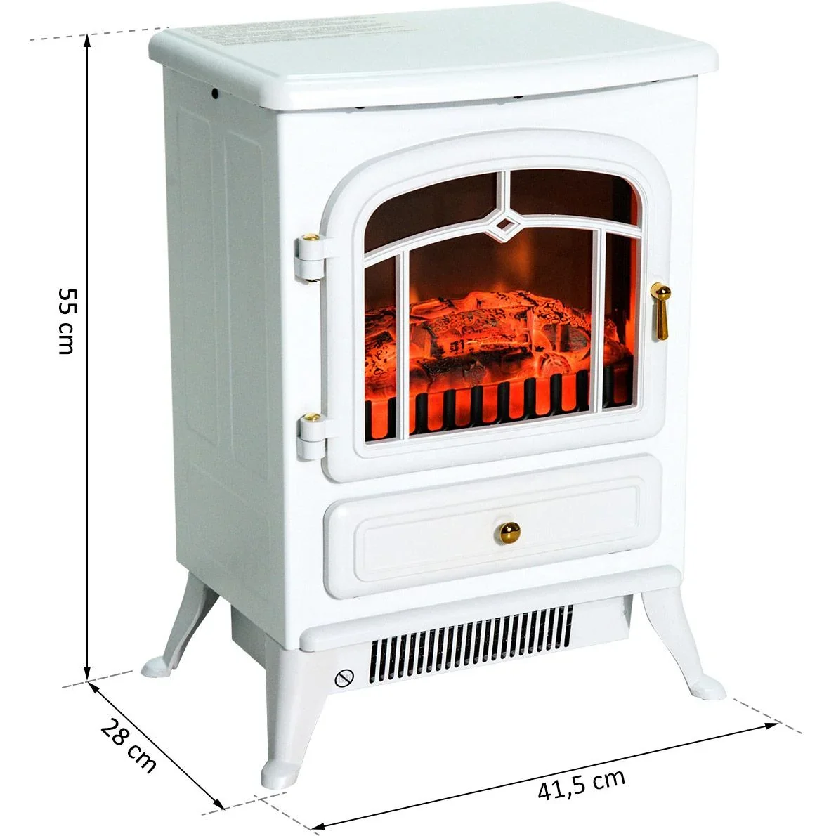 Elektrokamin mit Flammeneffekt und Heizfunktion - 7