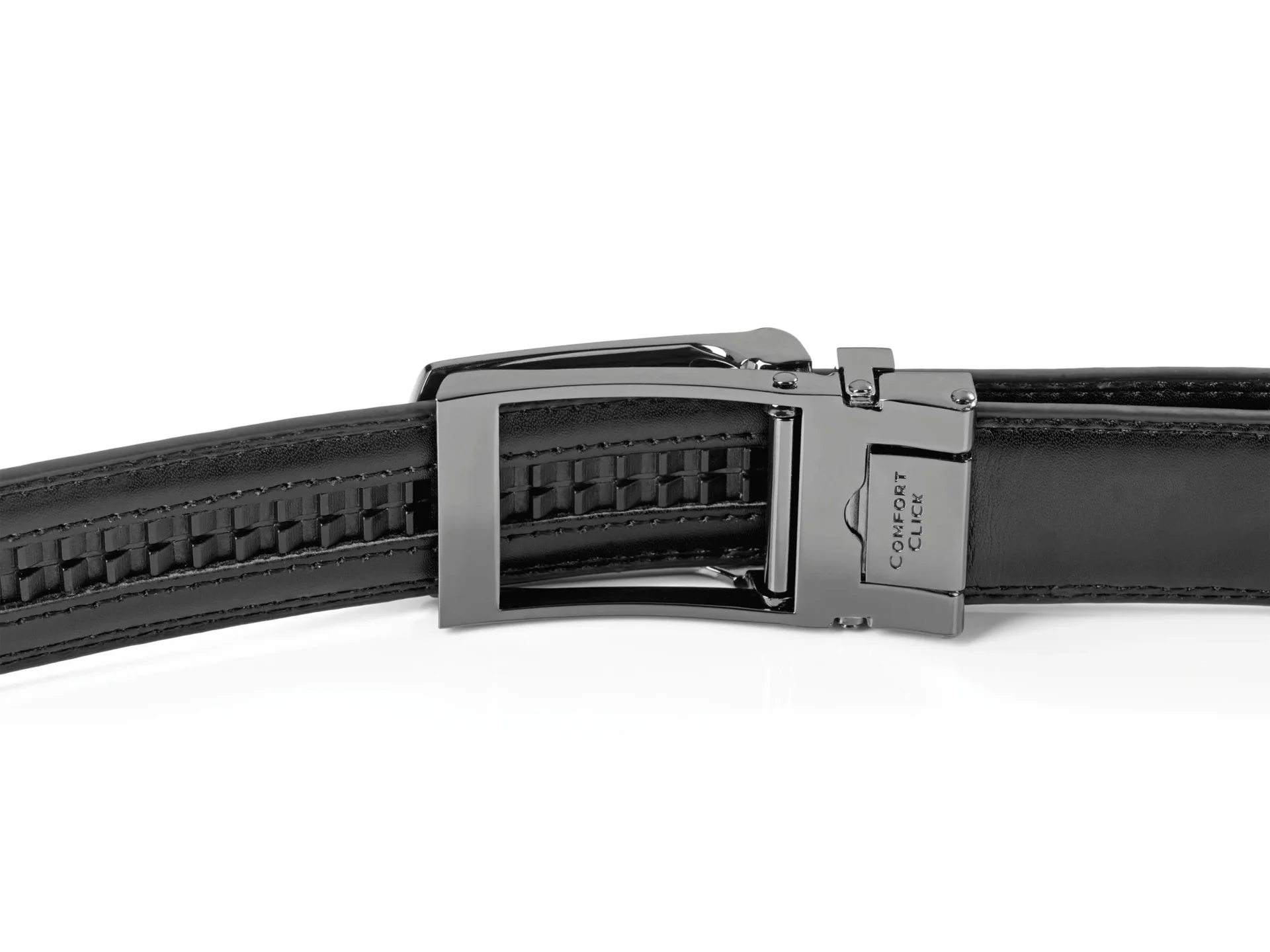 Automatik Click Gürtel, Leder, Farbe schwarz - 0