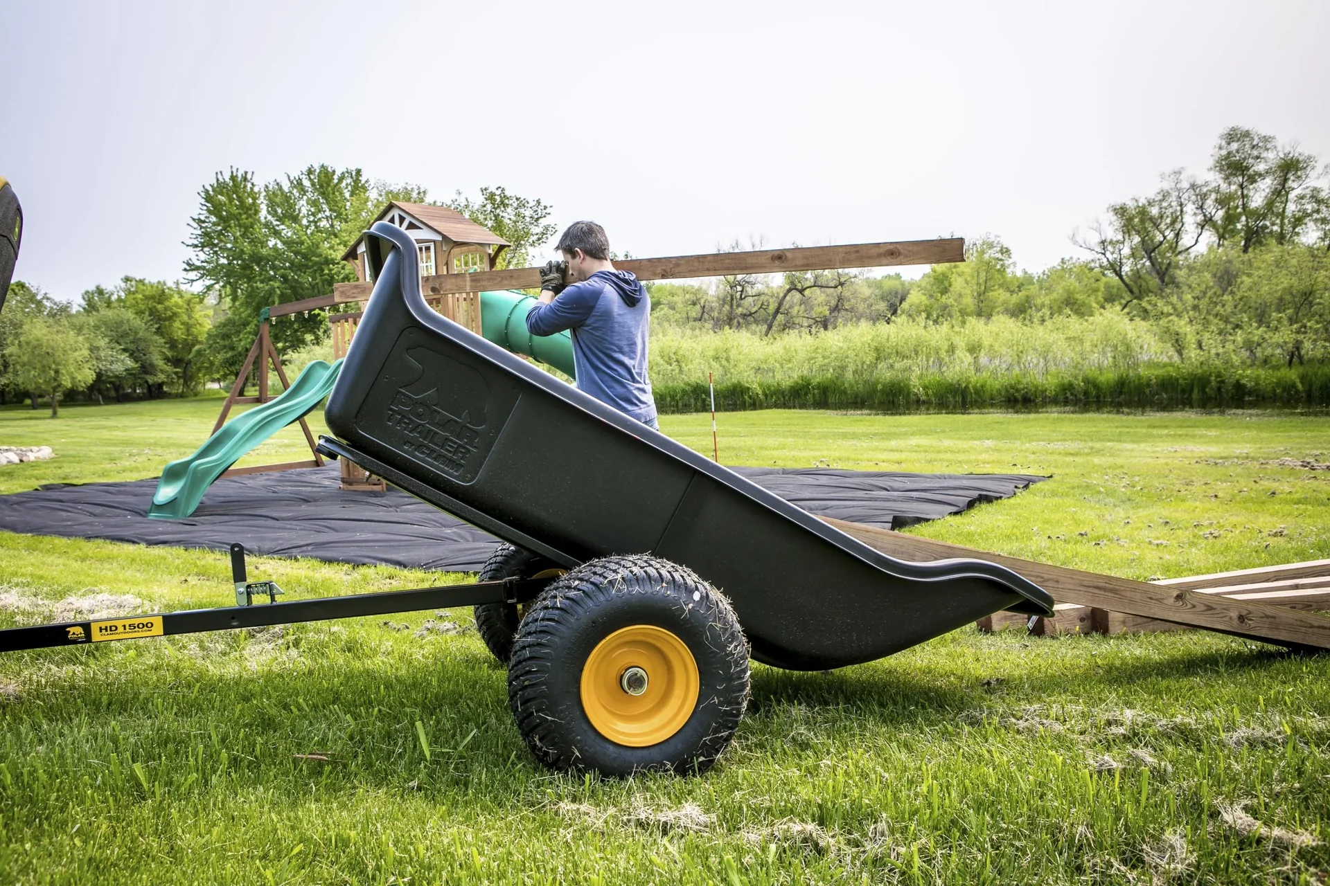 Trailer Anhänger HD1500 schwarz - 1