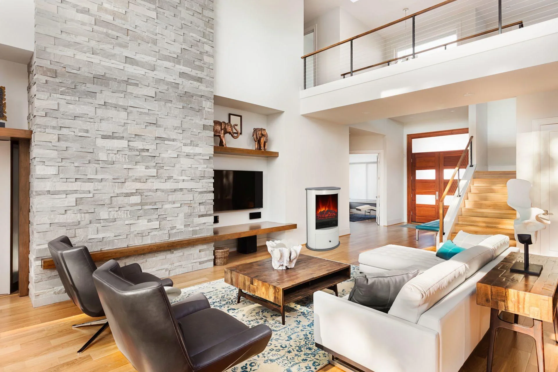 Elektro-Kamin "Wien II", Weiß - 6