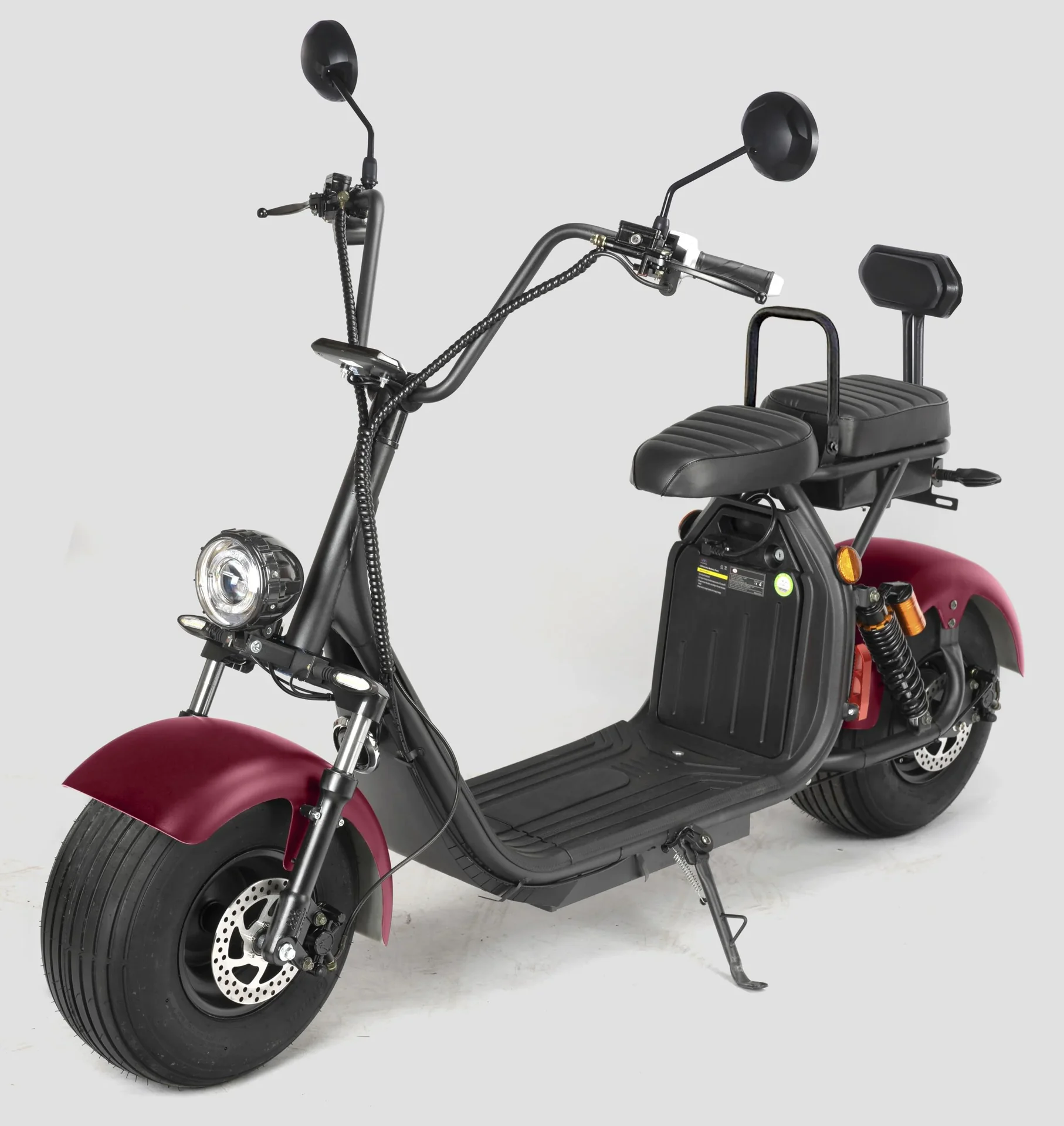 Elektro-Roller, City-Tourer Como², 45 km/h, 1500 Watt, 60V/20 Ah Lithium-Ionen Akku, Rot - 1