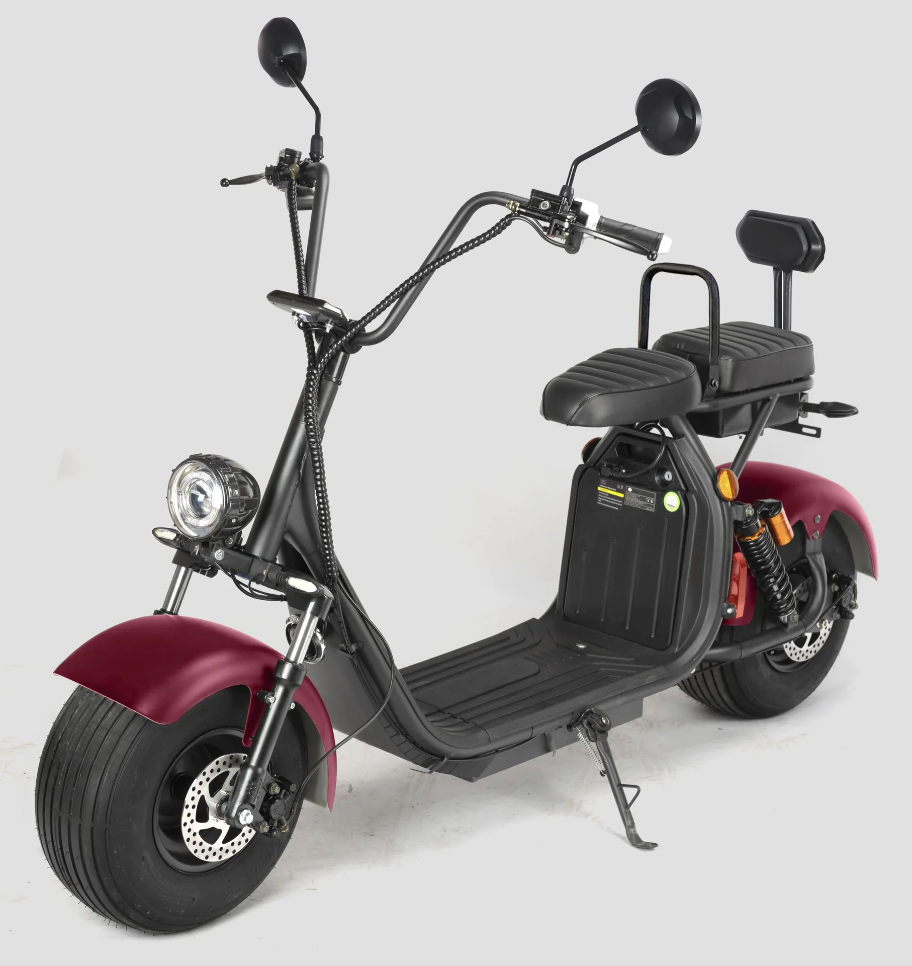 Elektro-Roller, City-Tourer Como², 45 km/h, 1500 Watt, 60V/20 Ah Lithium-Ionen Akku, Rot - 8
