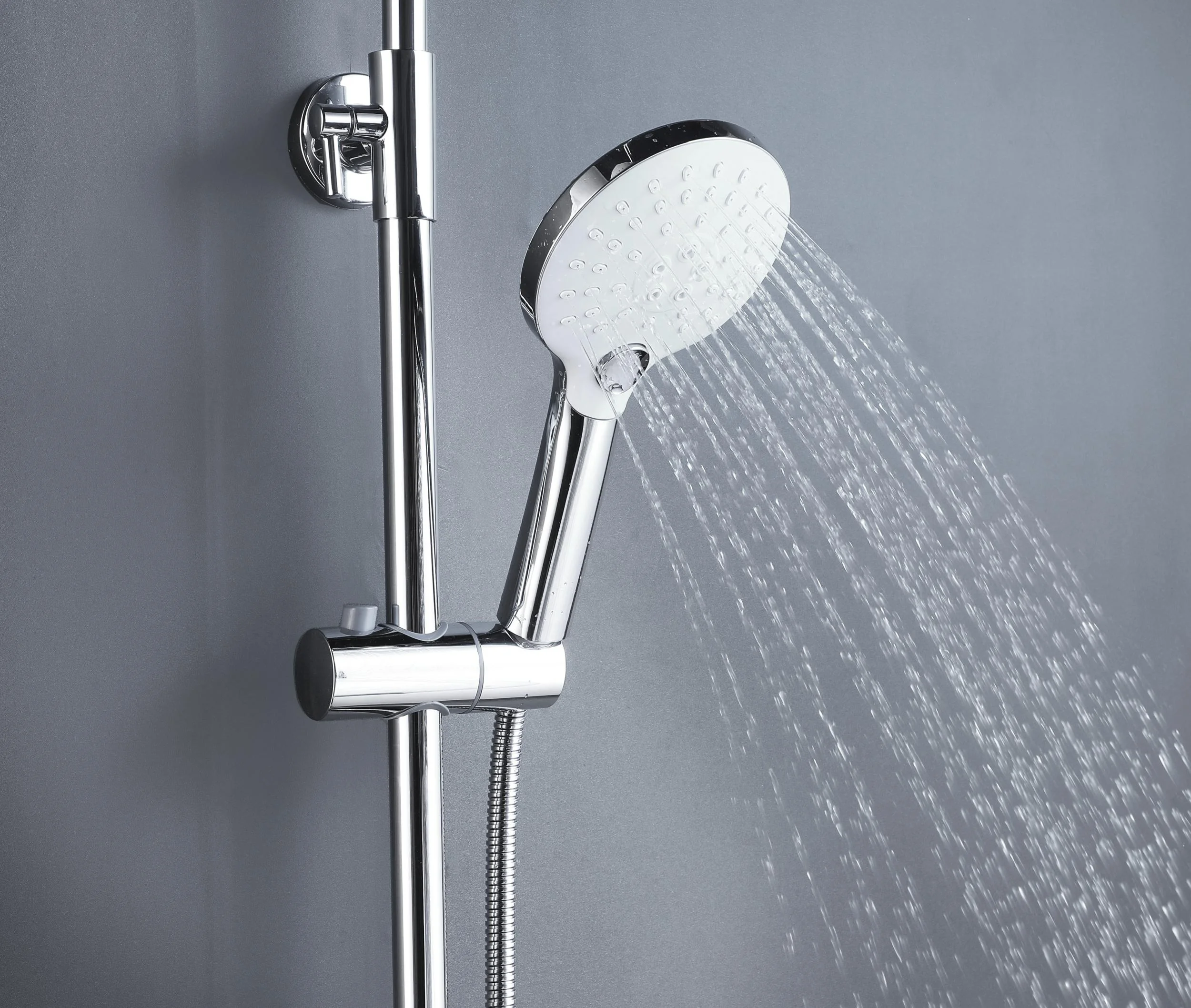 Duschsystem Bayala Round Duschsäule mit Regendusche Ø 20 cm Duschgarnitur Dusch-Set - 3
