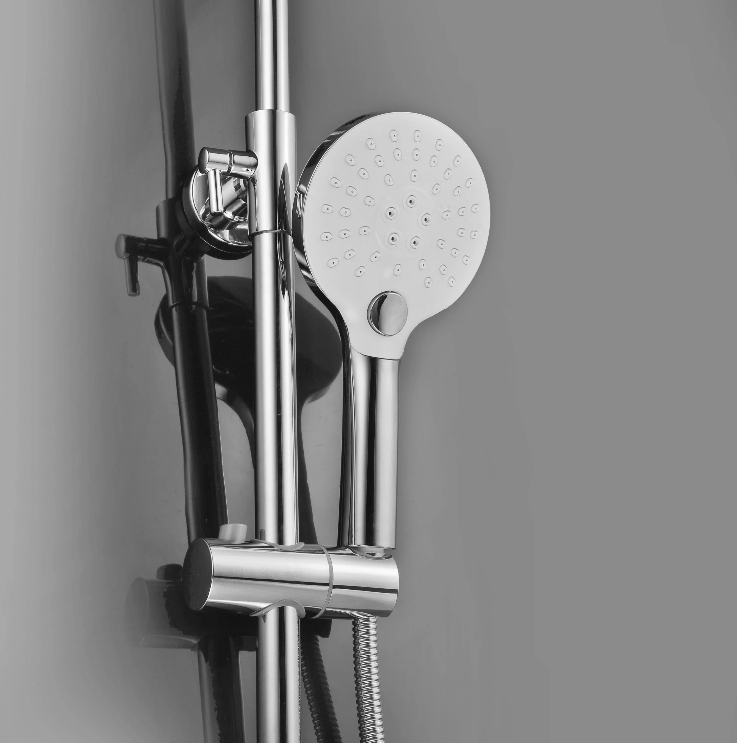 Duschsystem Bayala Round Duschsäule mit Regendusche Ø 20 cm Duschgarnitur Dusch-Set - 5
