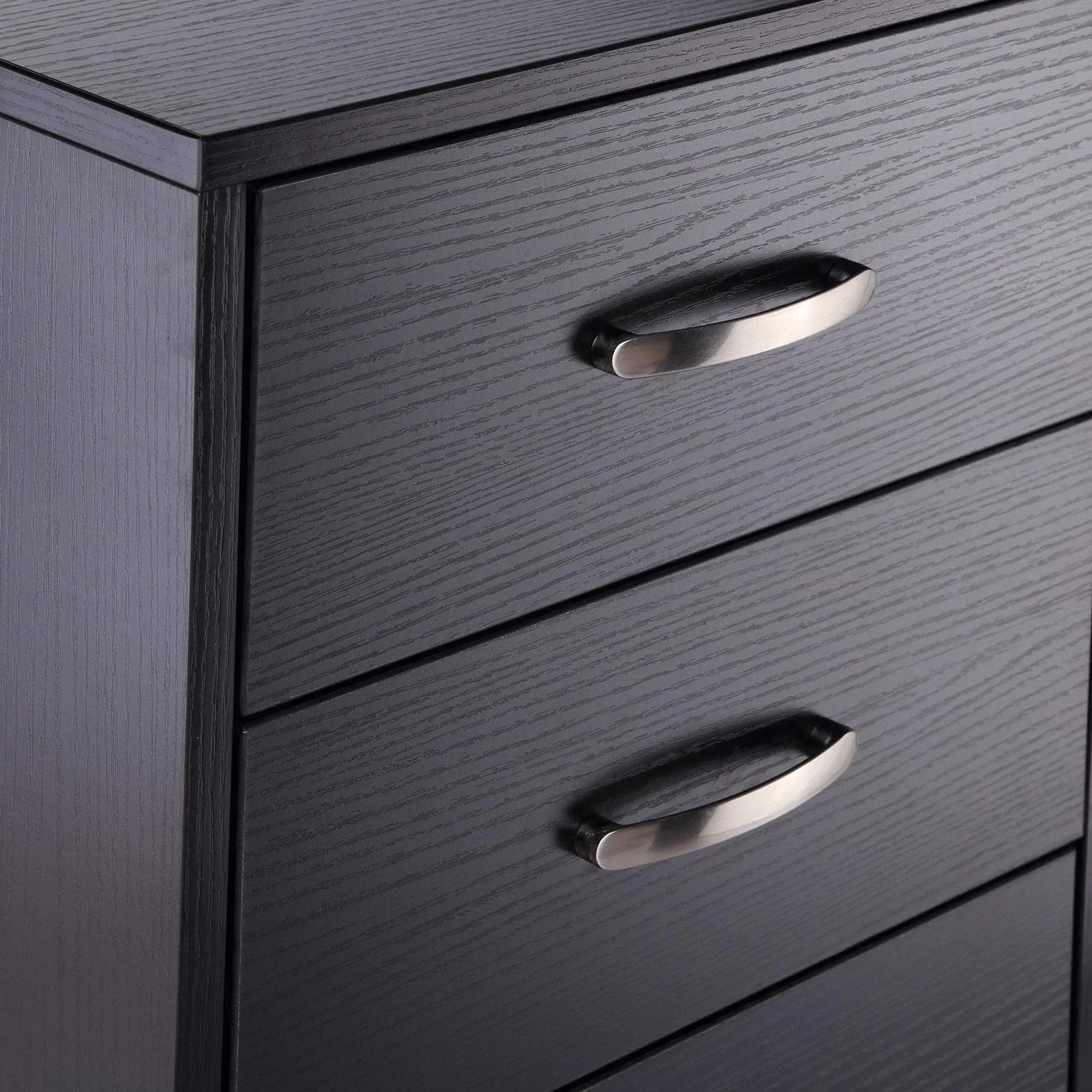 Computertisch MDF, schwarz - 4