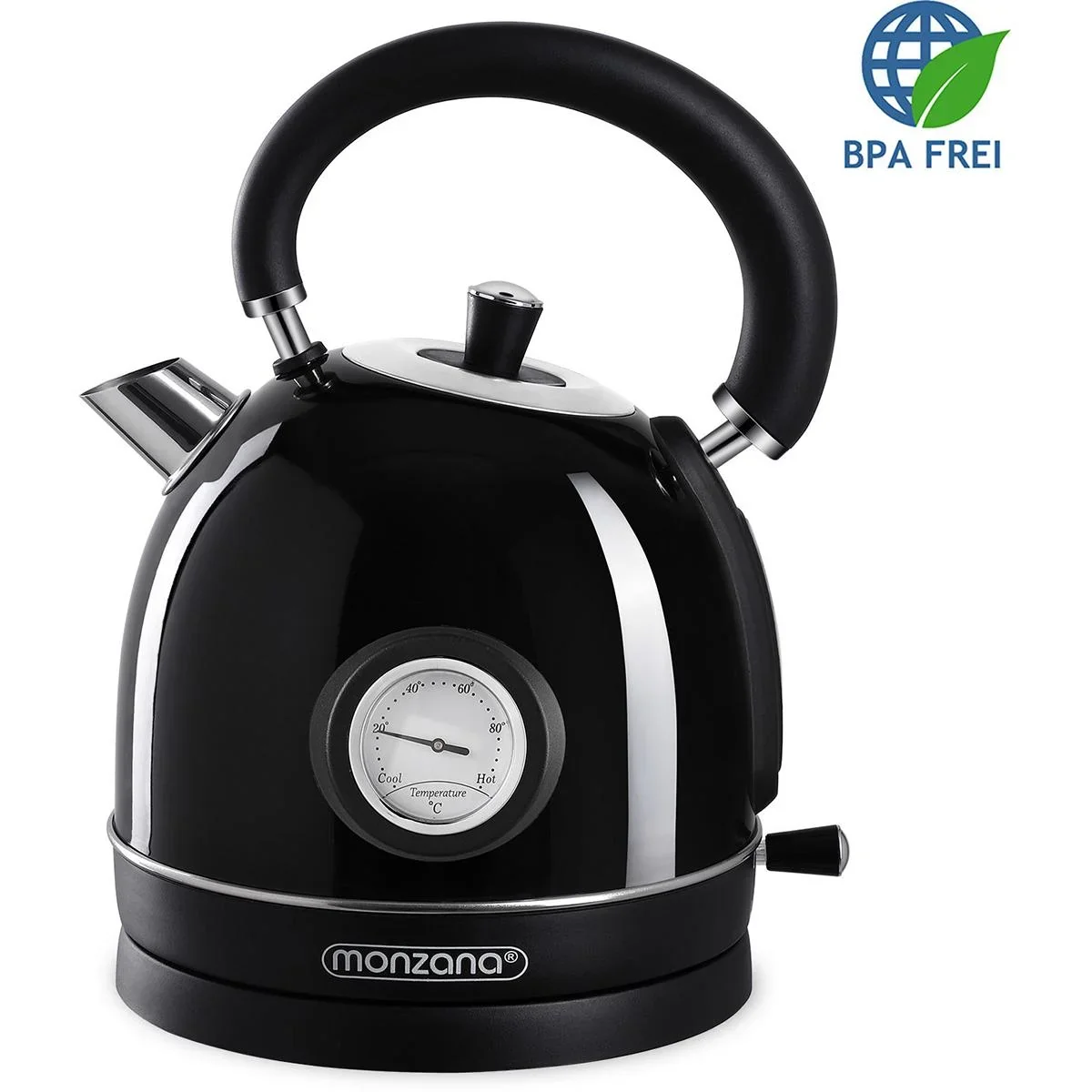 Elektrischer Retro-Wasserkocher 1,8 L Inhalt / 2200 W - Anthrazit - 3