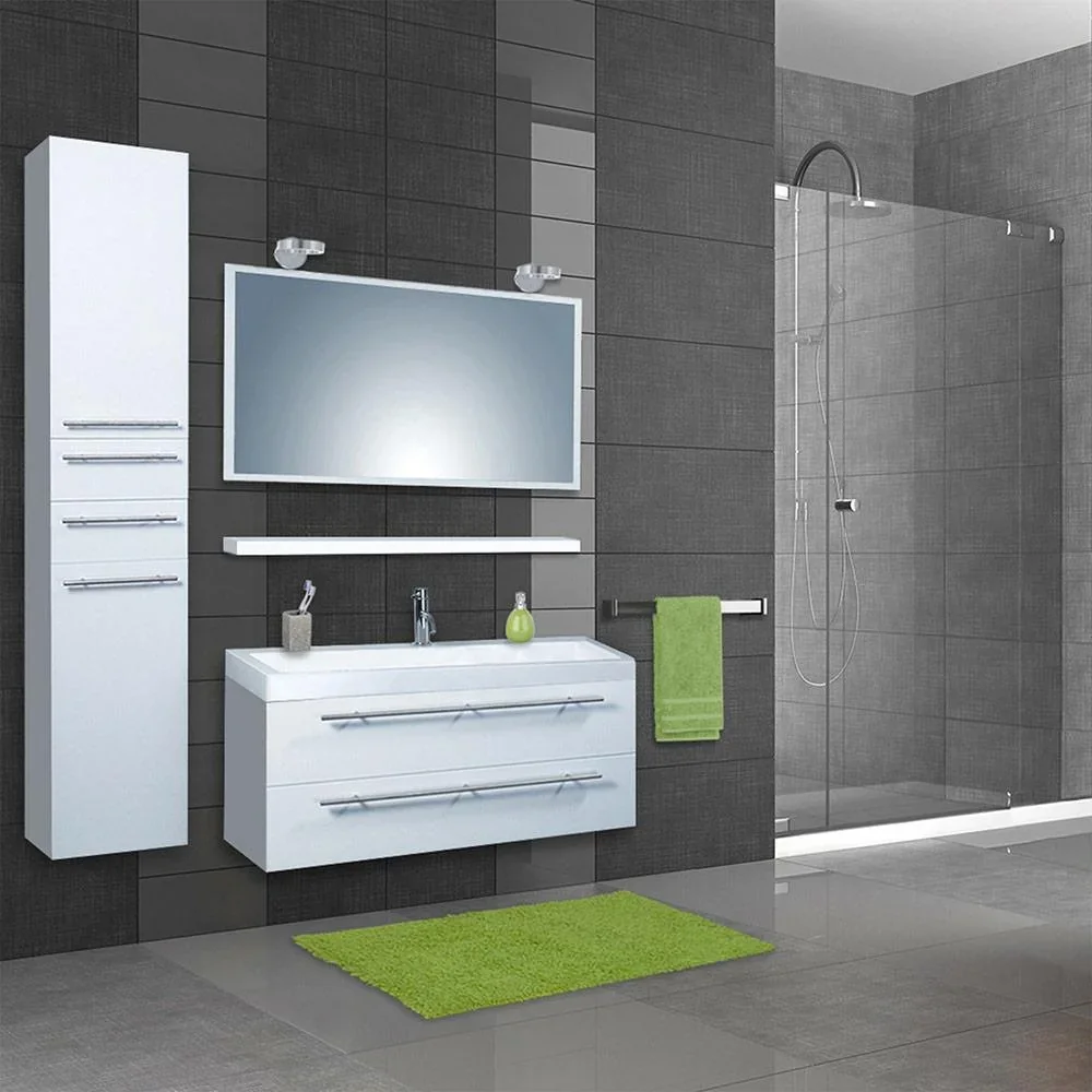 Badezimmermöbel Force 100 cm - Weiss - 0