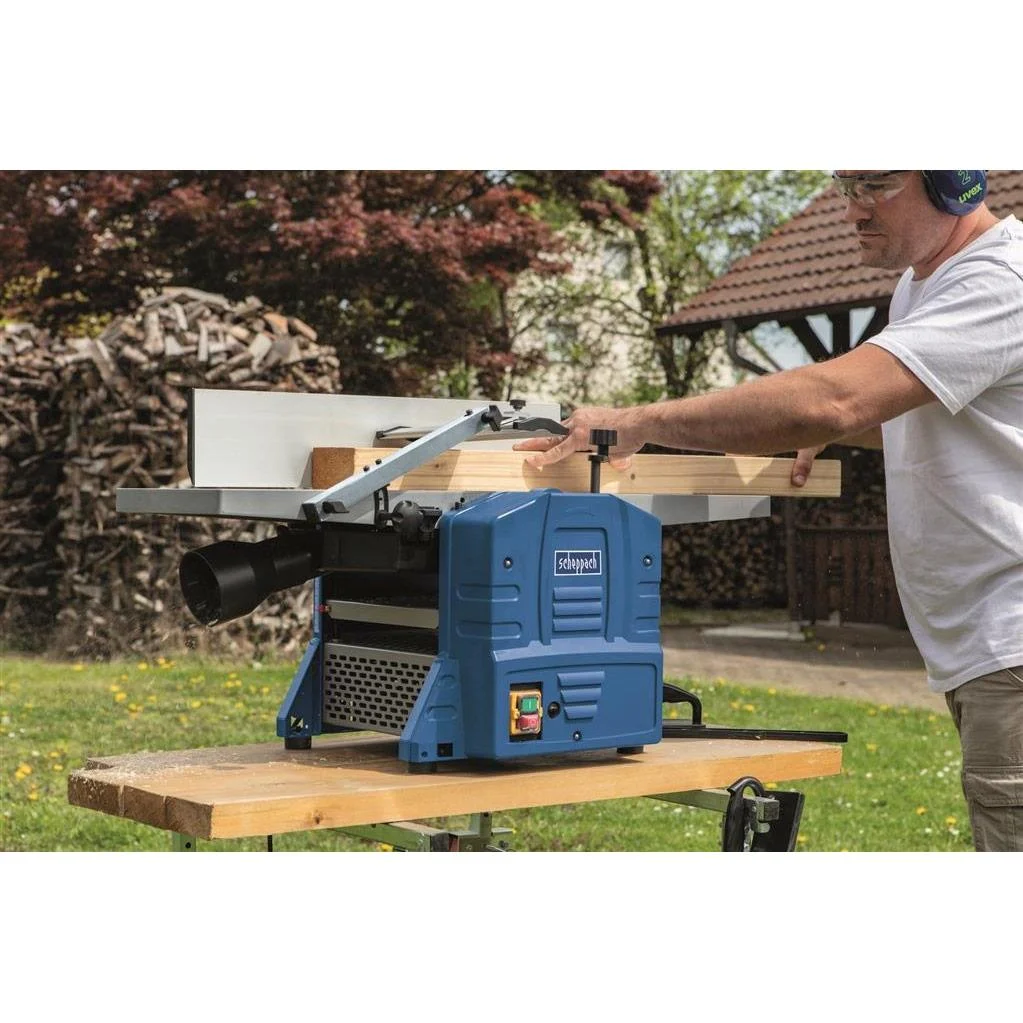 Abricht- und Dickenhobelmaschine HMS1080 + HD12 Absauganlage - 230V | 1500W - 0