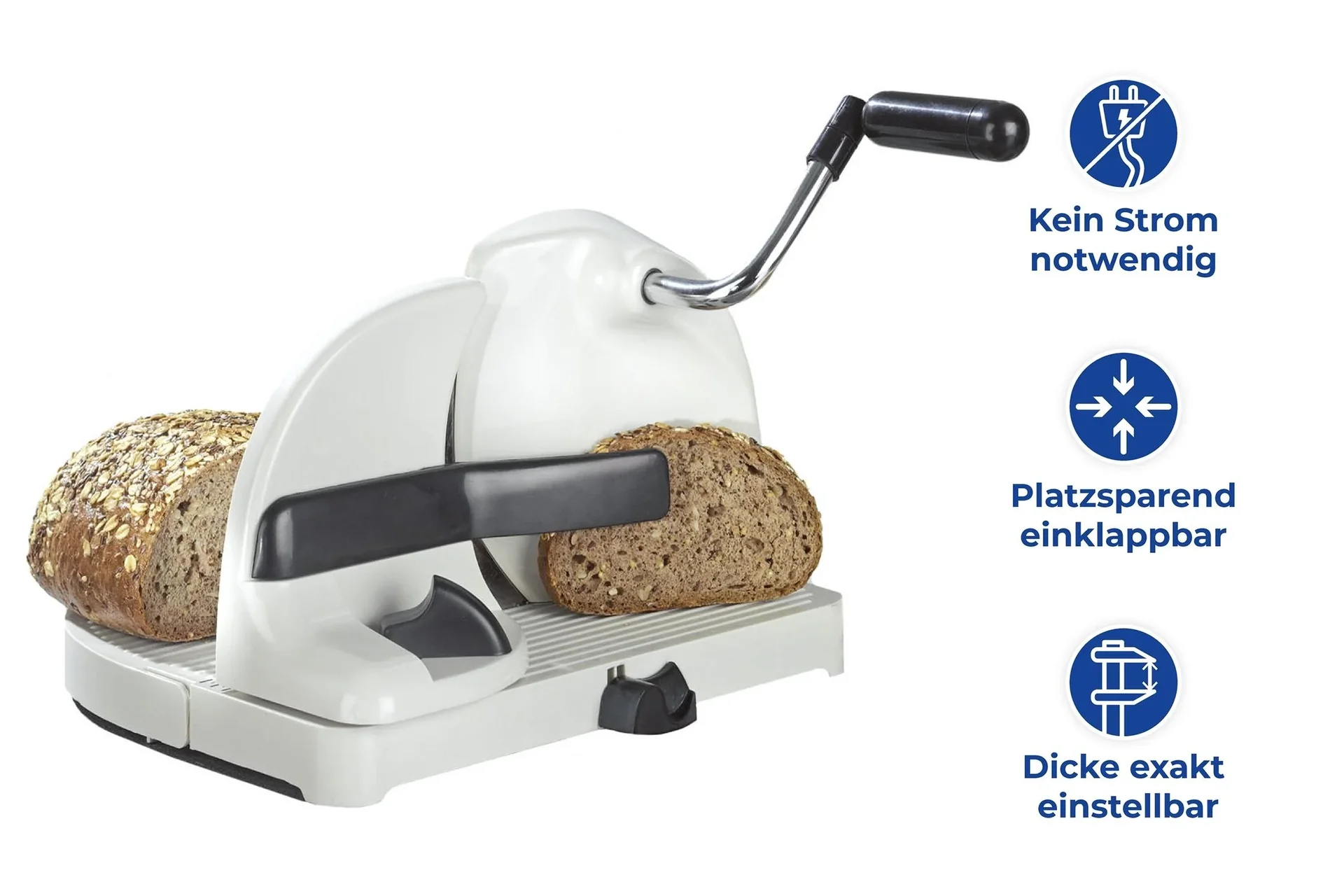 Brotschneidemaschine mit Handkurbel - 3