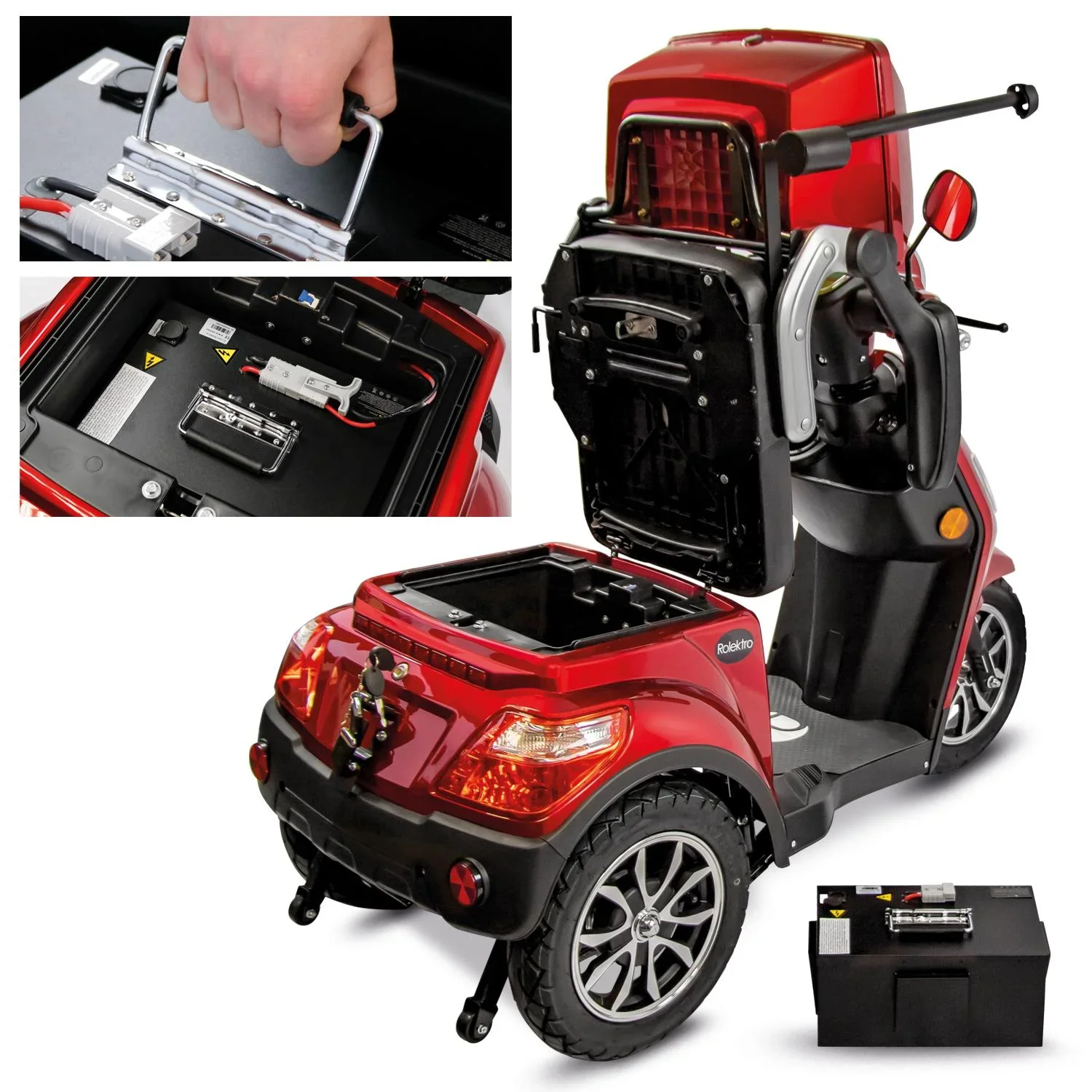 Lithium-Ionen Akku 60V 30Ah - Ersatzakku für Elektromobil E-Trike E-Quad - 5