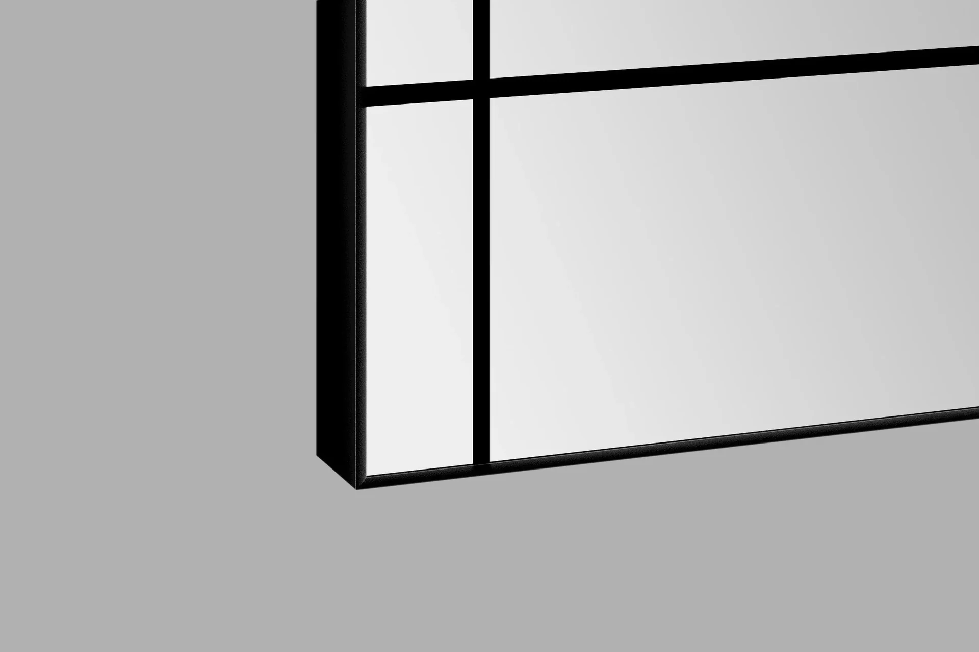 Dekorativer Wandspiegel "Black Square" mit modernem Design 60 x 120 cm - 5