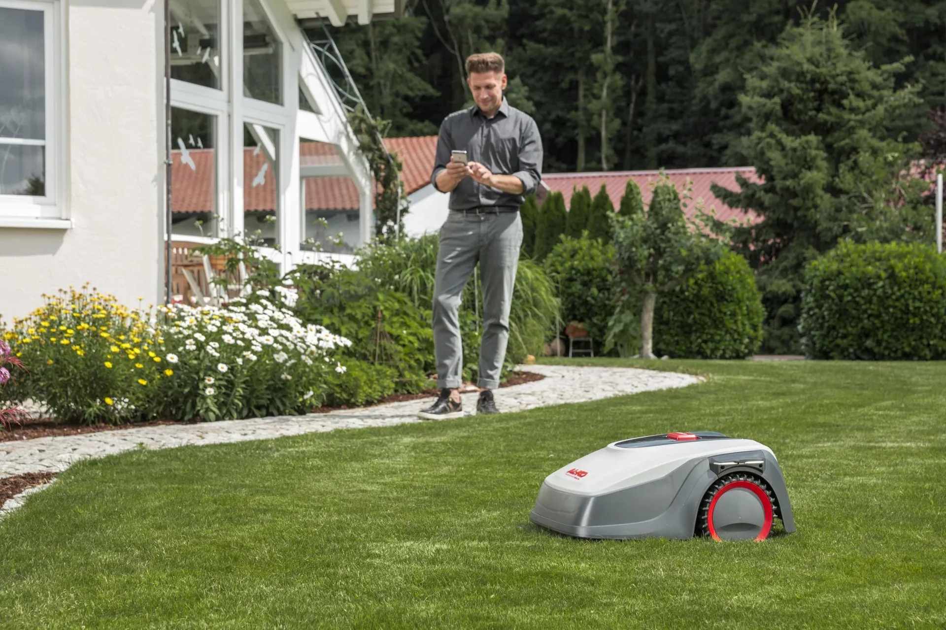 Mähroboter "Robolinho 500 W" - mit Wi-Fi und Cloud Connect - 0