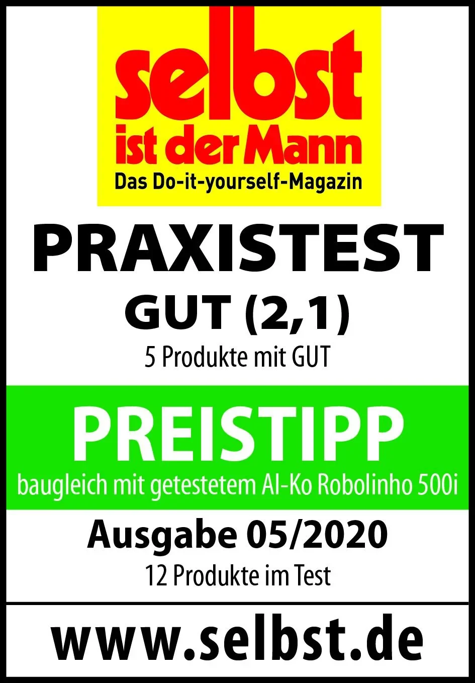 Mähroboter "Robolinho 500 W" - mit Wi-Fi und Cloud Connect - 1