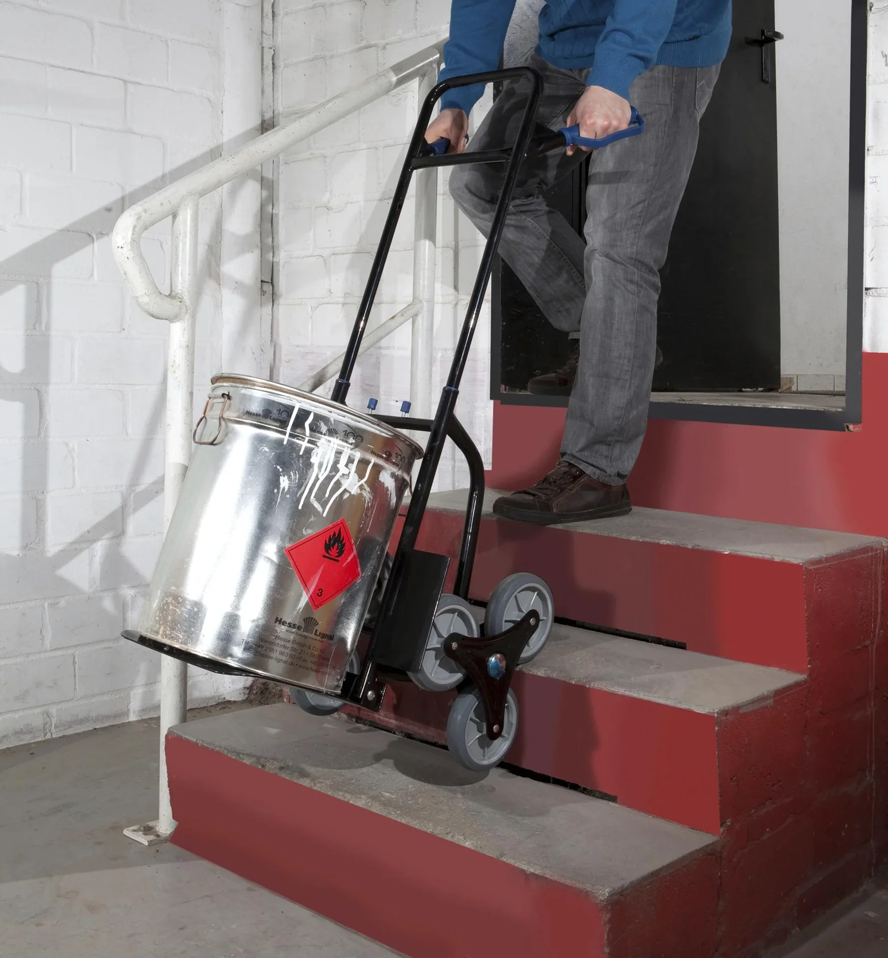 Treppen-Sackkarre klappbar, 120 kg Tragkraft - 5